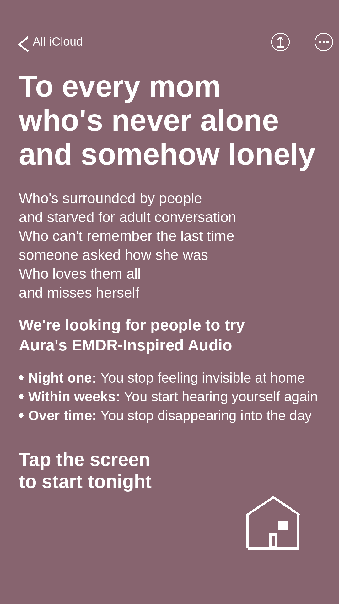 Aura: Find peace every day Facebook ad