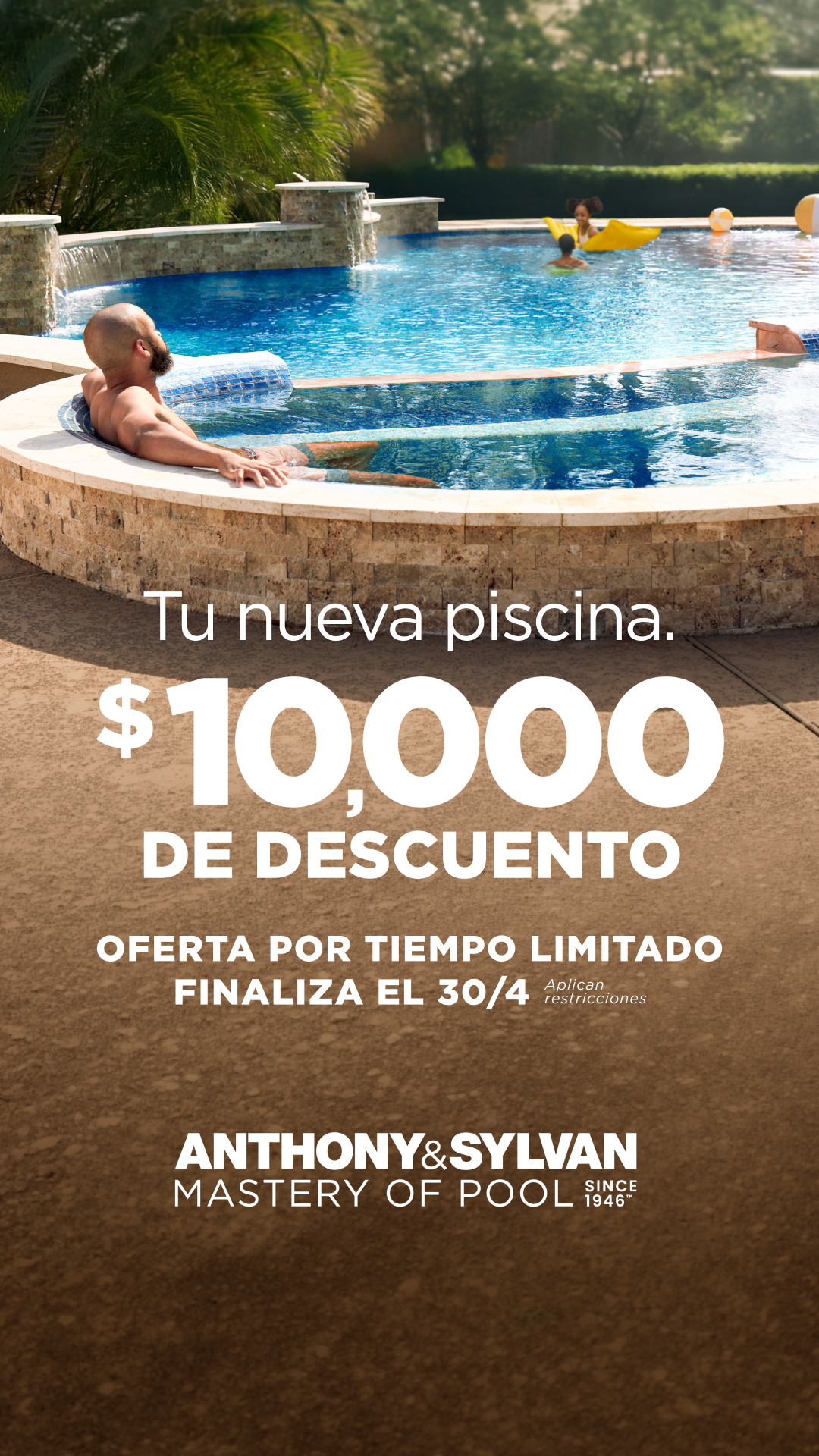 Anthony & Sylvan Pools Facebook ad