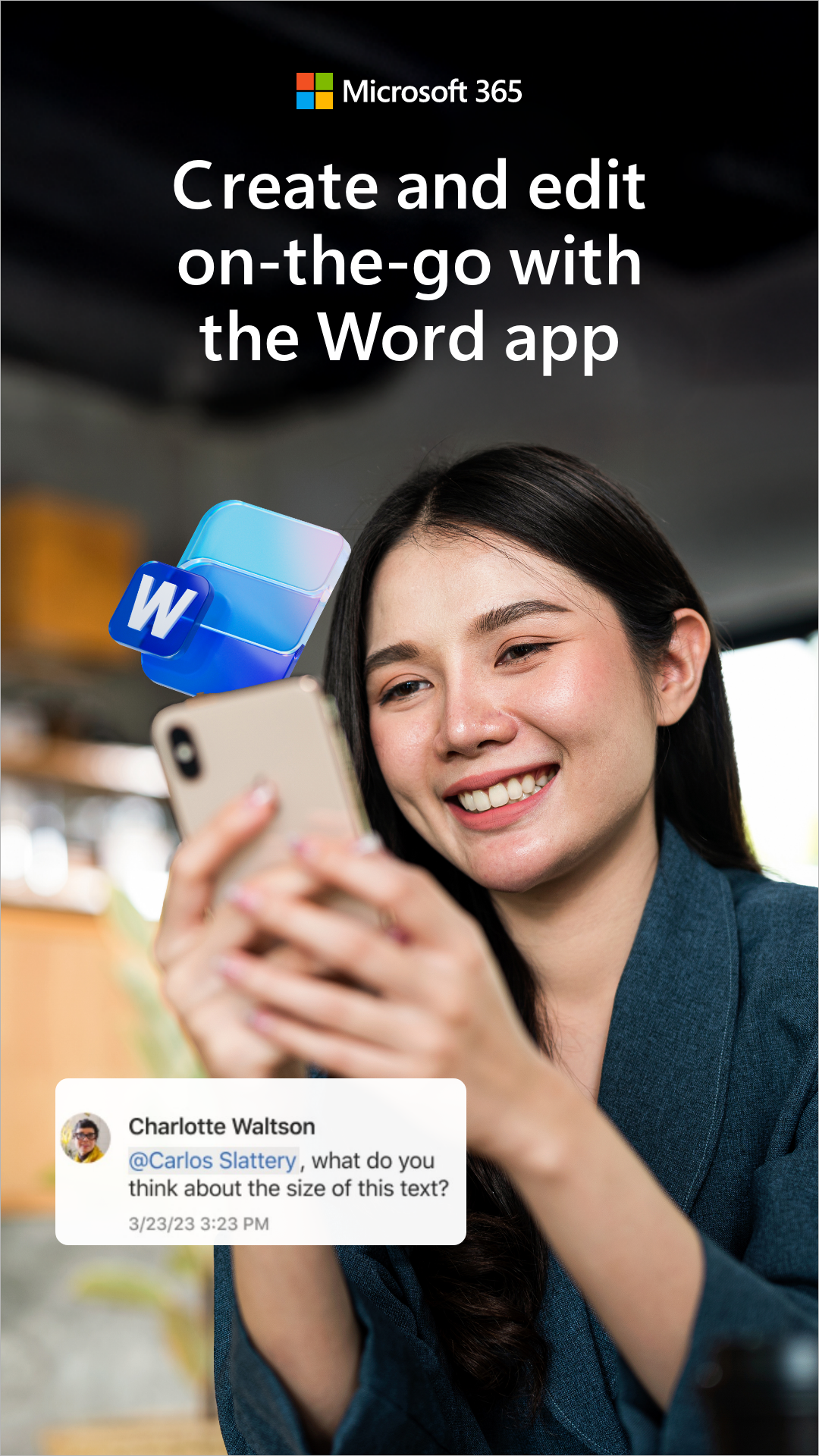 Microsoft 365 Facebook ad from Apr 1, 2026