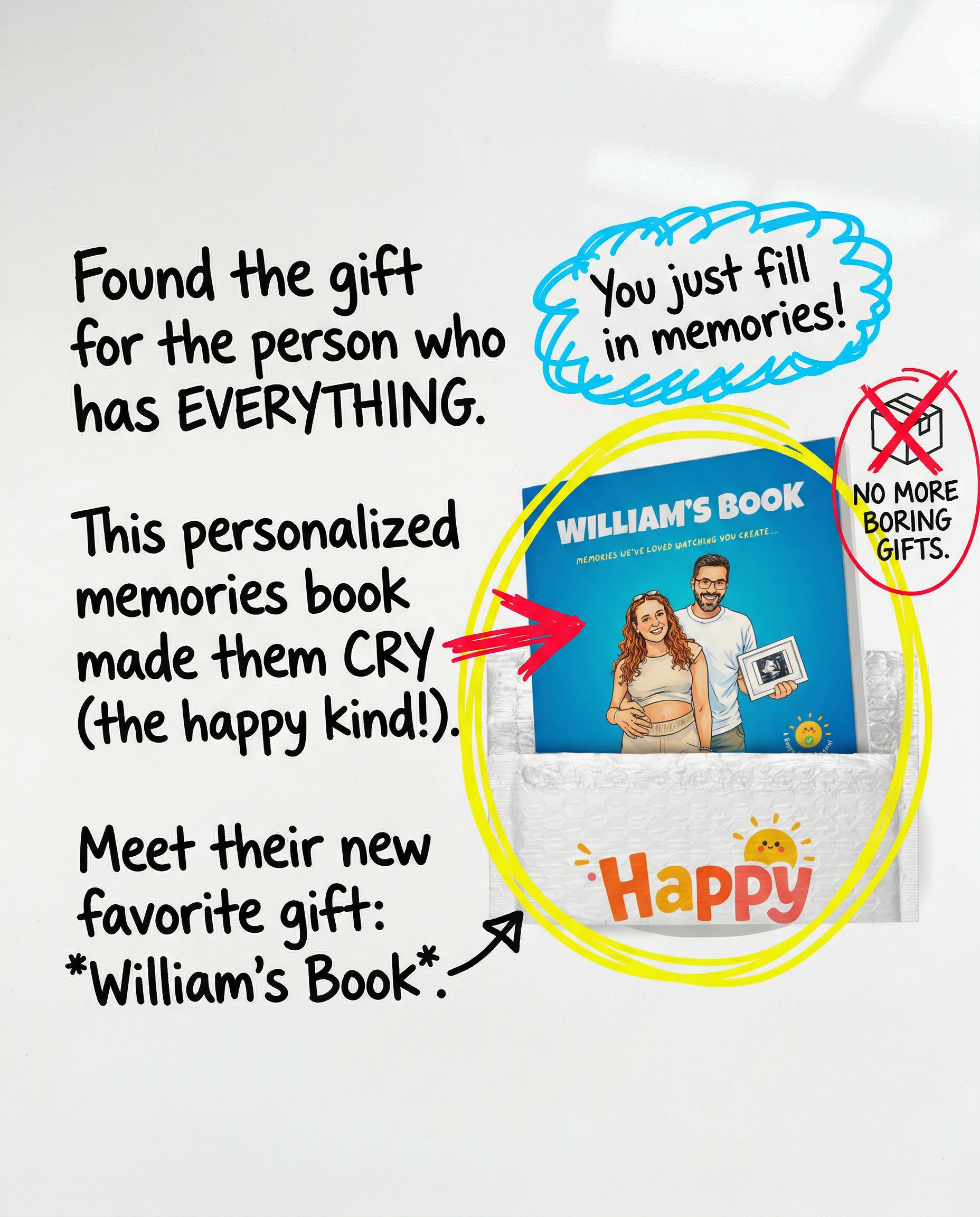 Happy Pages Facebook ad