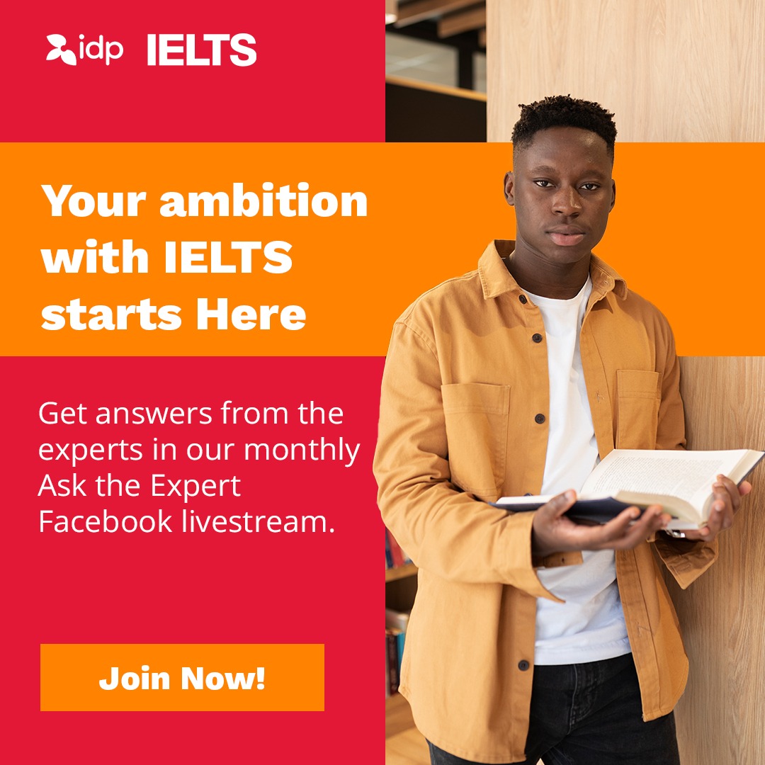 IELTS by IDP Nigeria Facebook ad