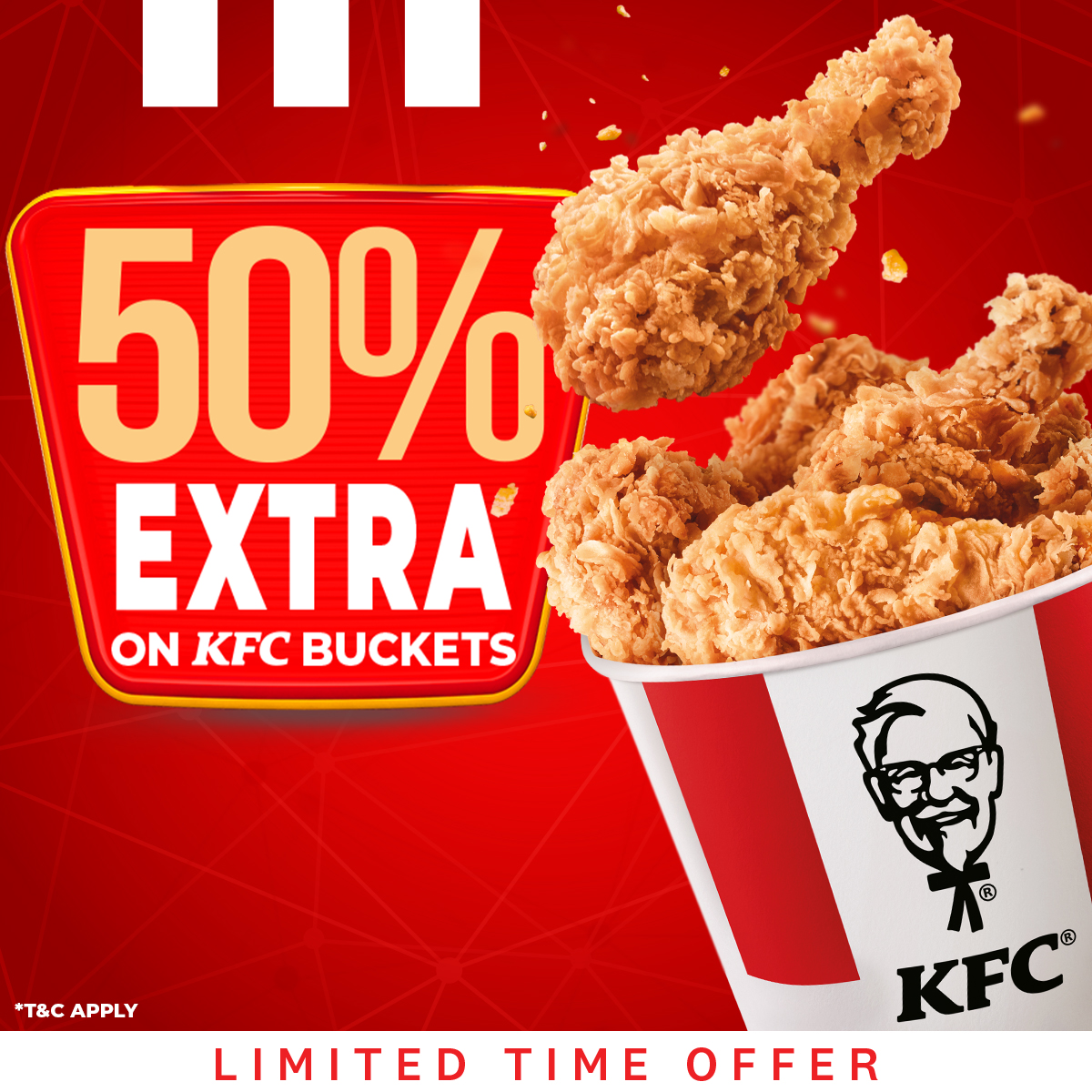 KFC Bangladesh Facebook ad: 8+4 FREE | 10+5 FREE | 12+6 FREE!