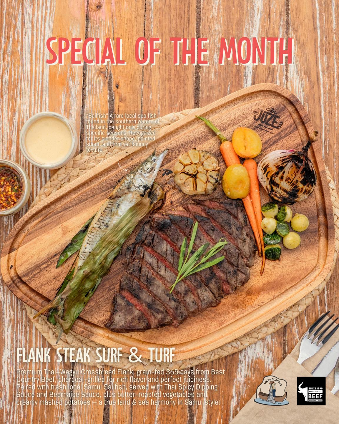 JUZE Island Seafood Brunch & Bar Samui Facebook ad: LIMITED TIME ALERT!