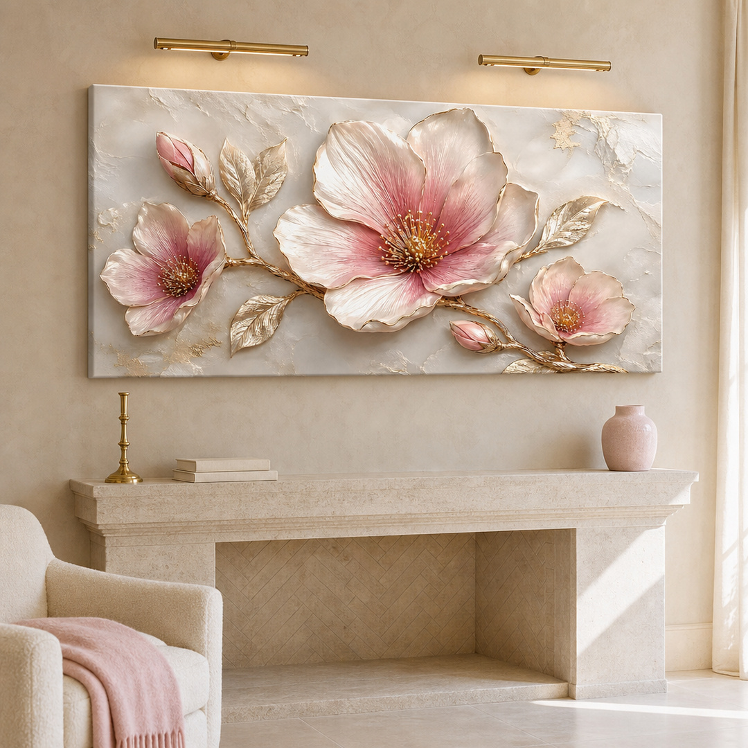 Tailored Canvases - Personalized Art Facebook ad: Blush Magnolia Elegance | Made in the USA | Ships Fast