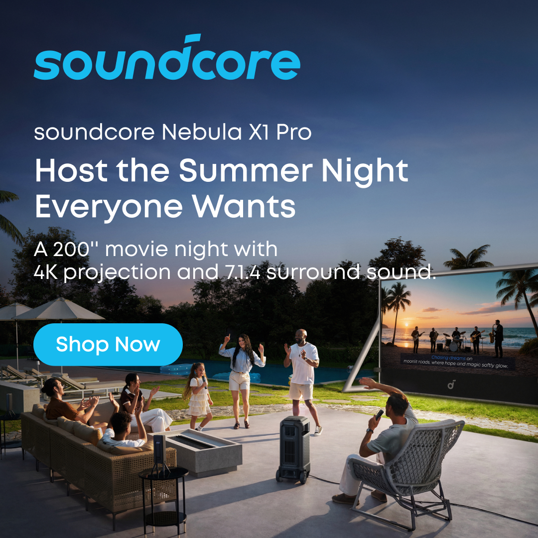 soundcore Facebook ad: Your Pool Party Just Got Legendary