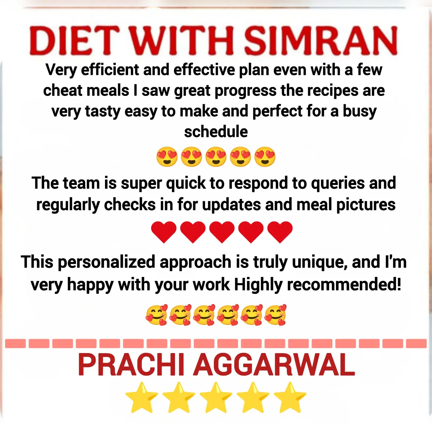 Pretty food Facebook ad