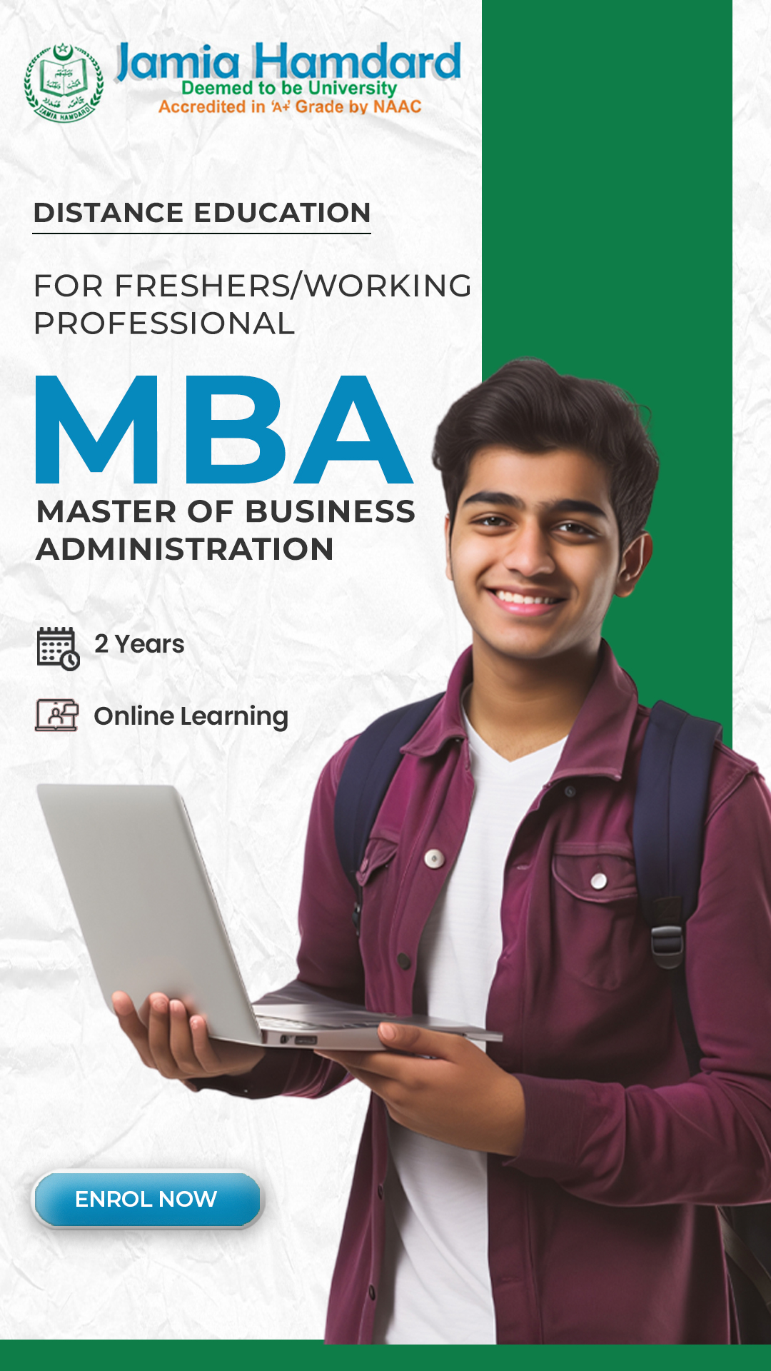 Jamia Hamdard University SODL Facebook ad
