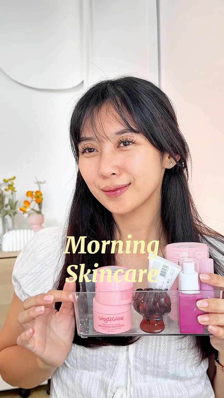 Glad 2 Glow Indonesia Facebook ad: My morning skincare routine with @glad2glow