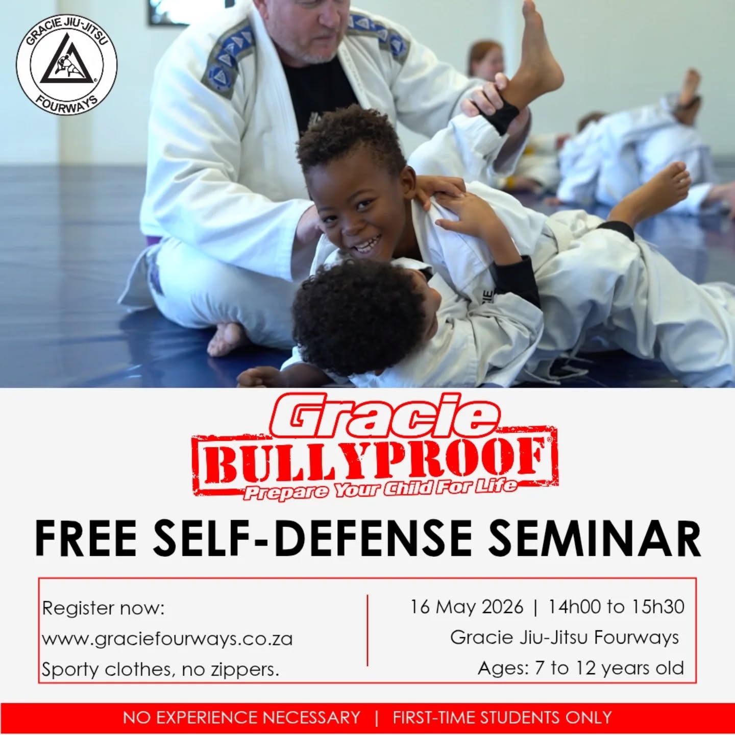 Gracie Jiu-jitsu Fourways Facebook ad