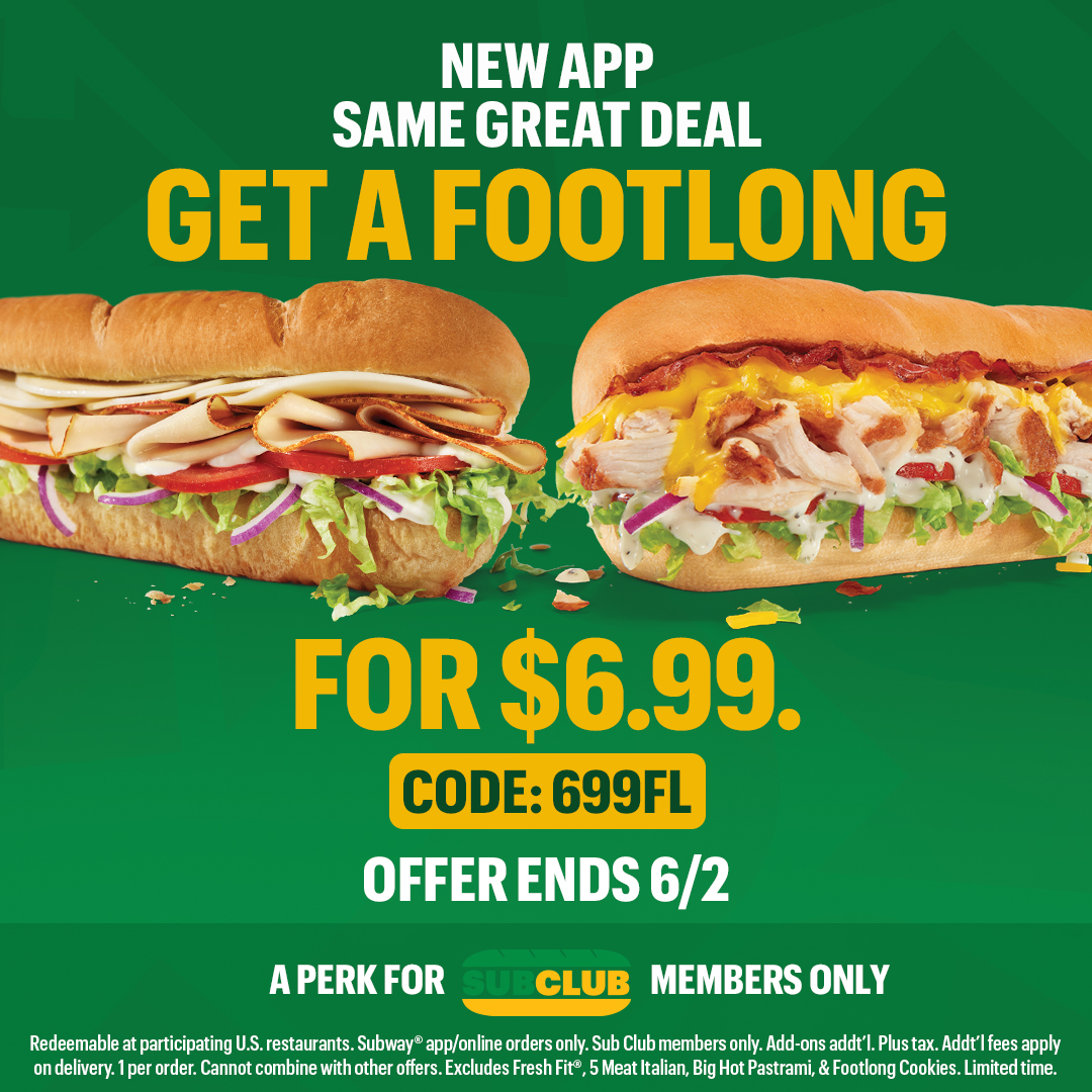Subway Facebook ad