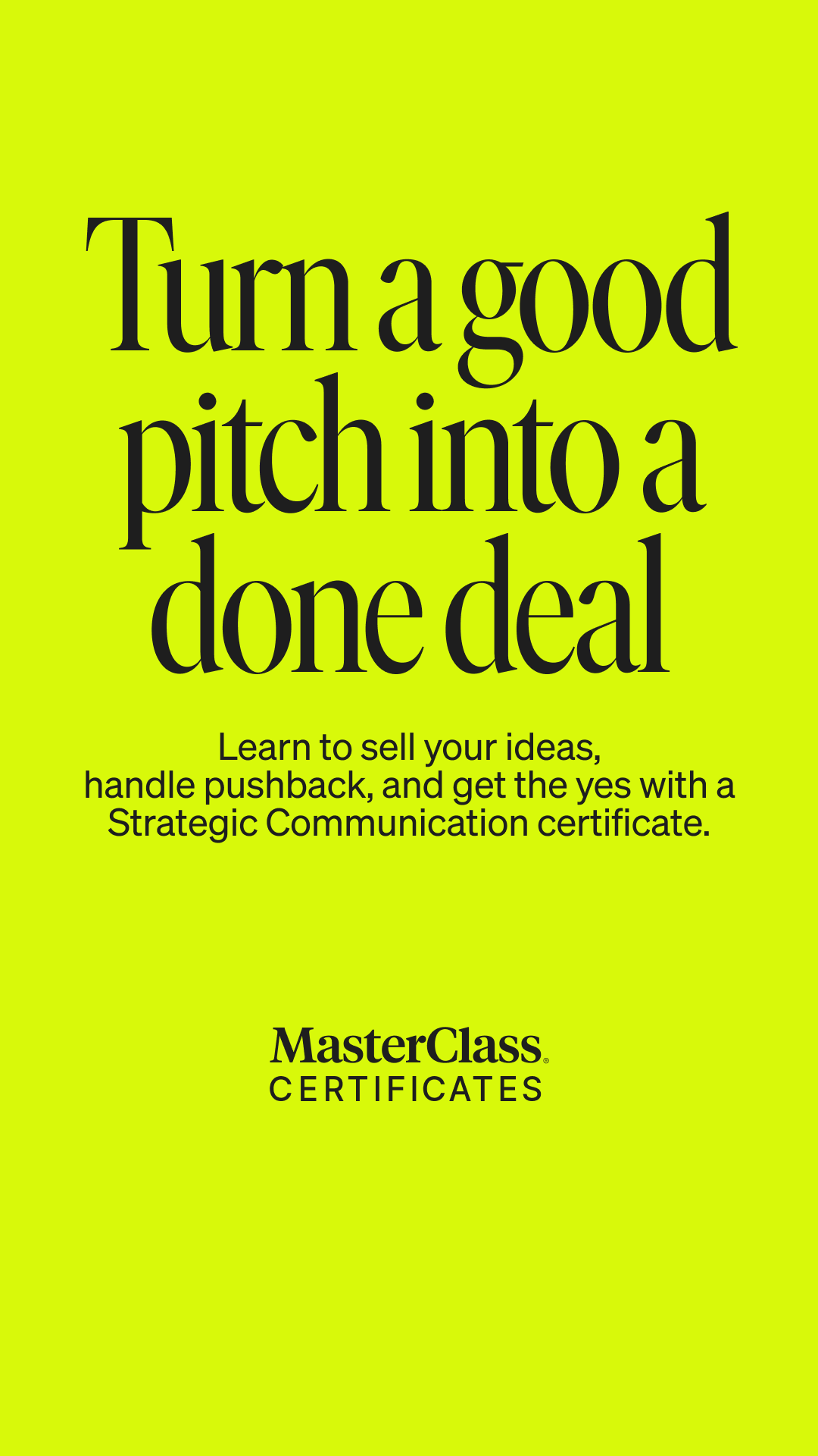 MasterClass Facebook ad