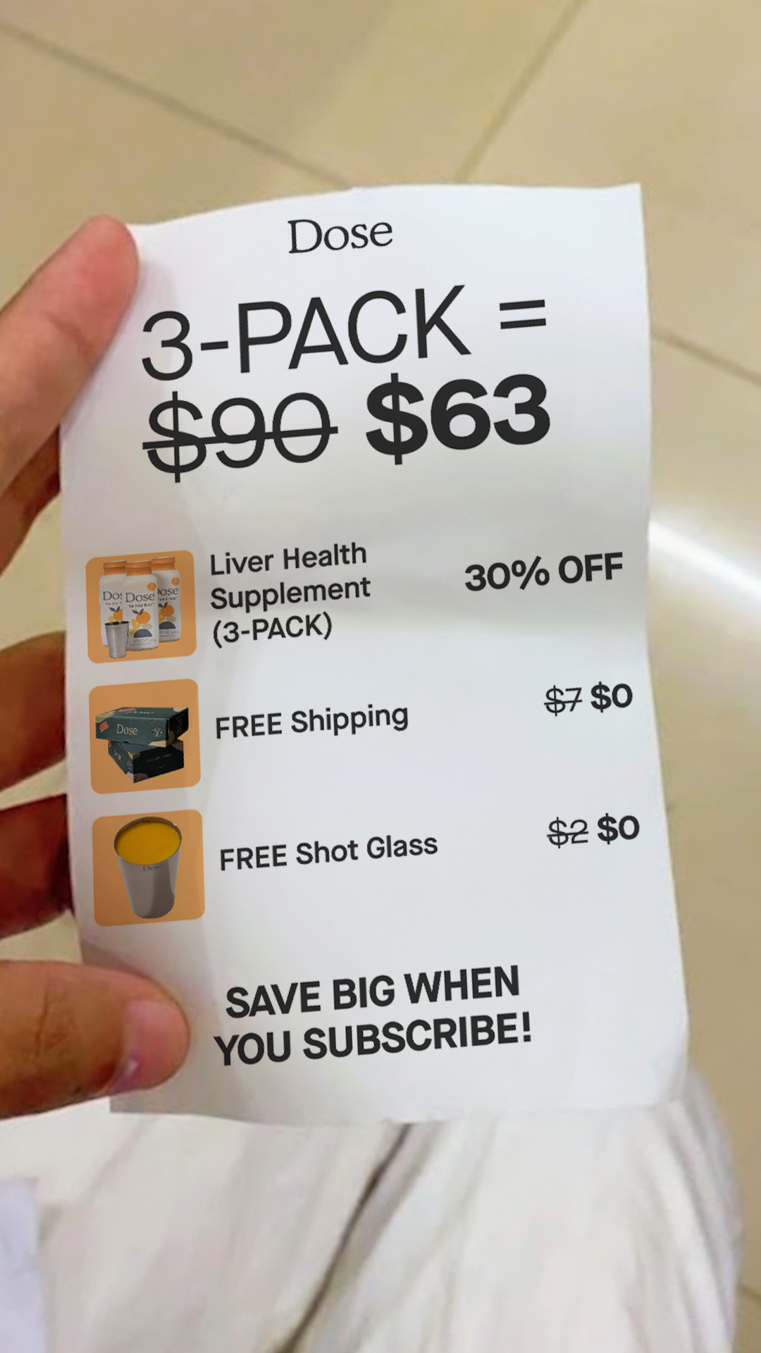 Dose Facebook ad