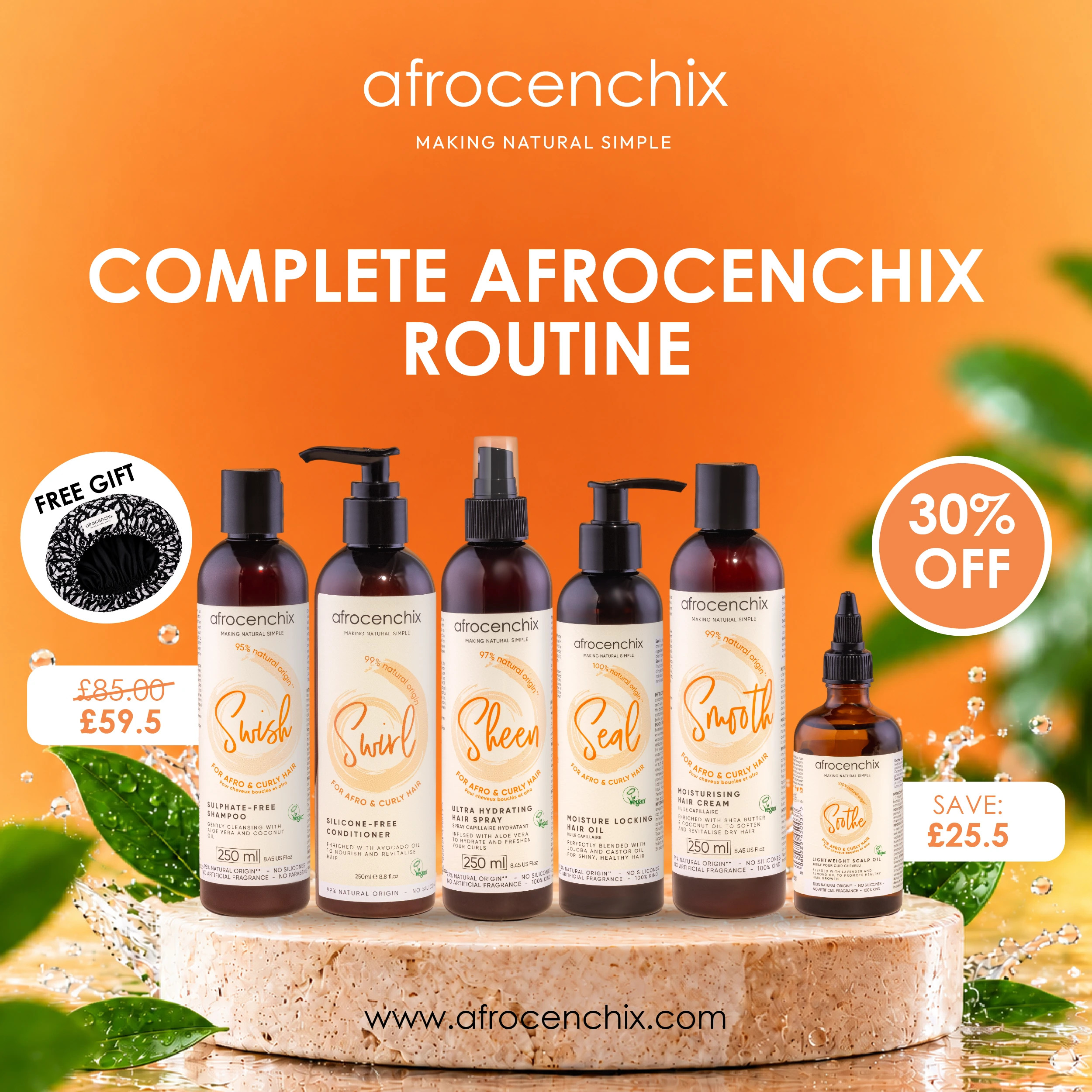 Afrocenchix Facebook ad: Your curls deserve a routine that works for…