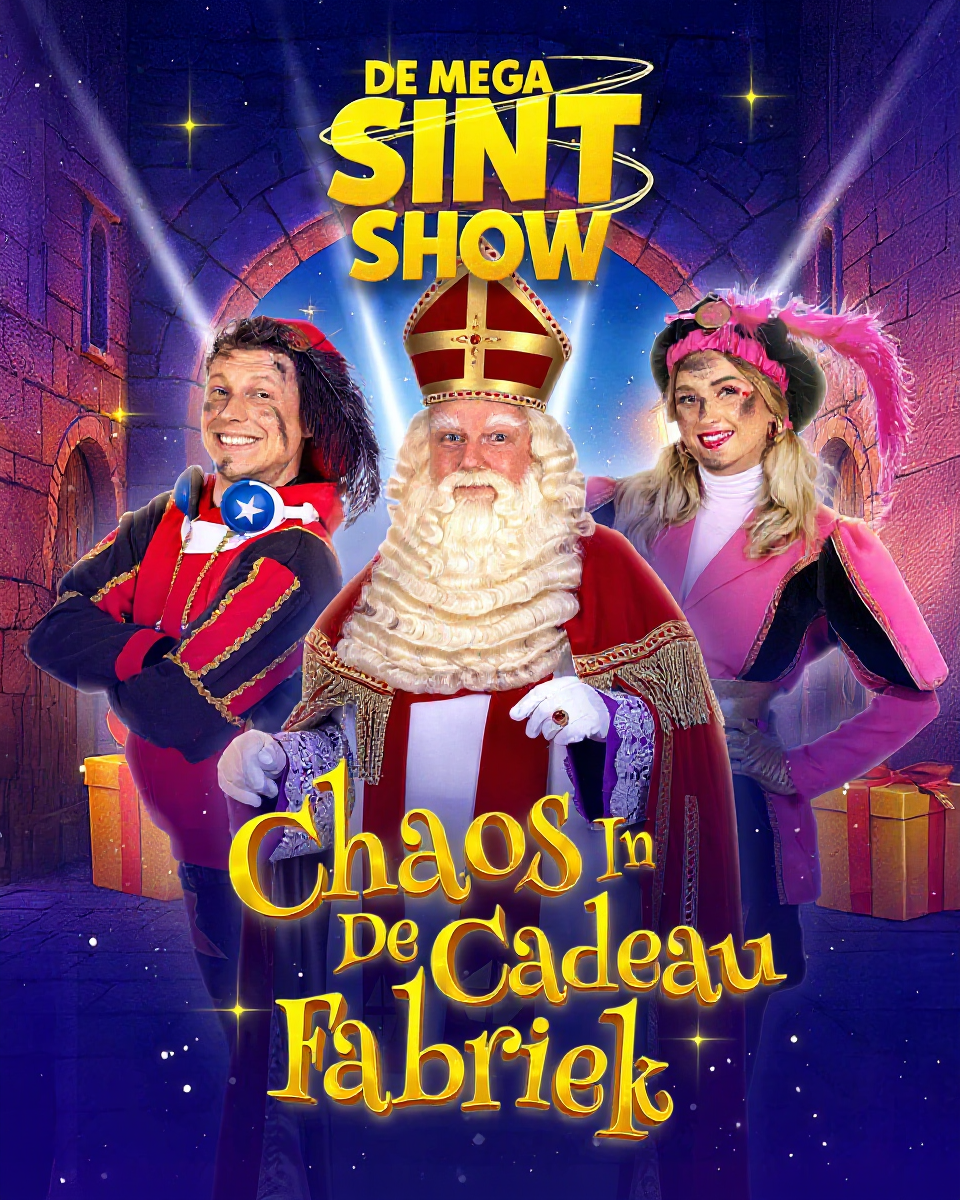 De Mega Sint Show Facebook ad: Voorverkoop gestart Boek direct vooraan!