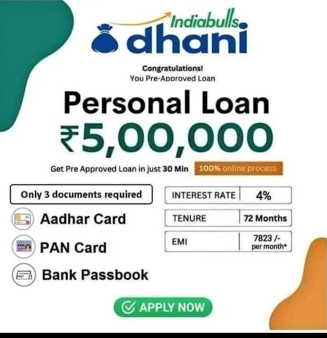 Apply For Loan Facebook ad: Dhani Personal Loan Easy & Fast Approval