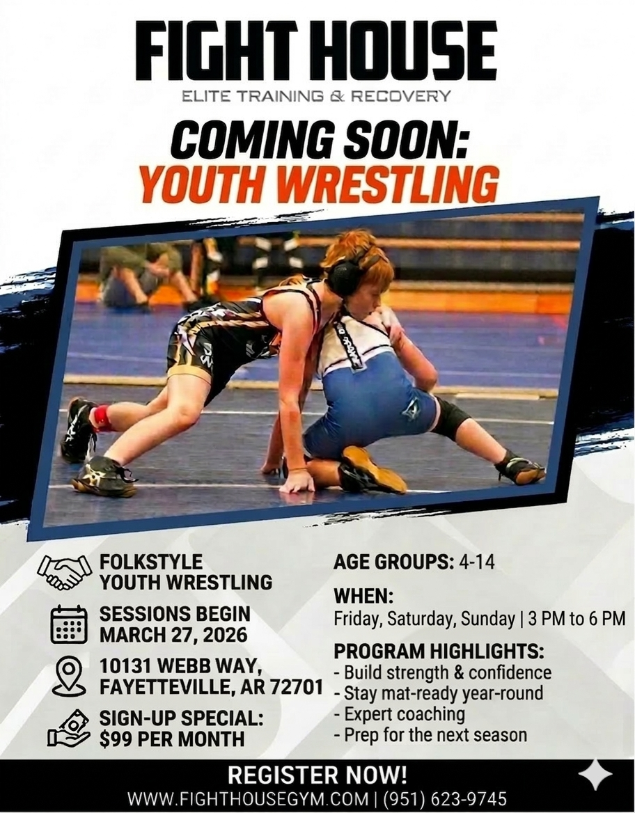 Fight House Gym Facebook ad: LIMITED OFFER FOR YOUTH WRESTLERS