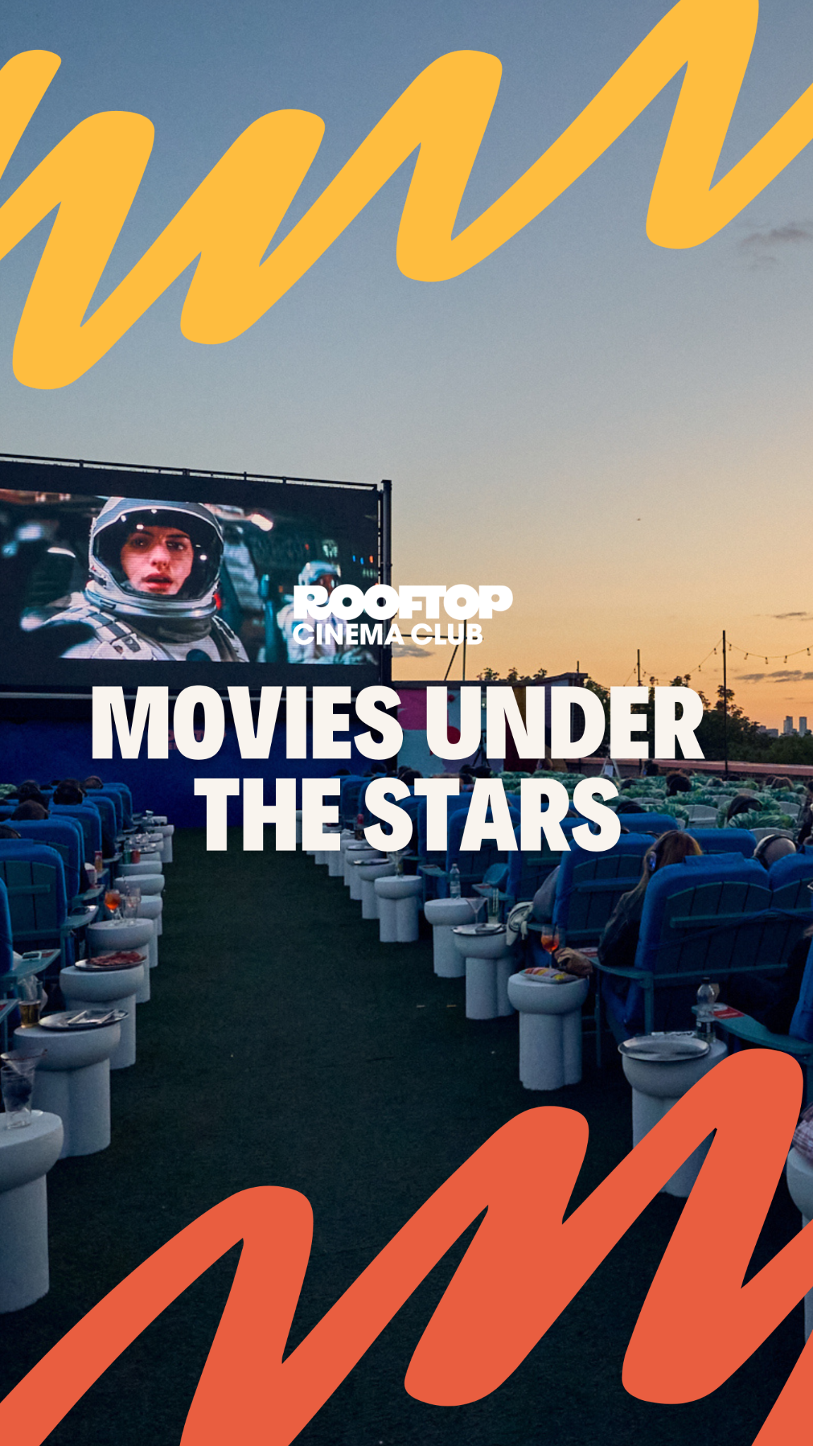 Rooftop Cinema Club UK Facebook ad: Summer nights on the rooftop