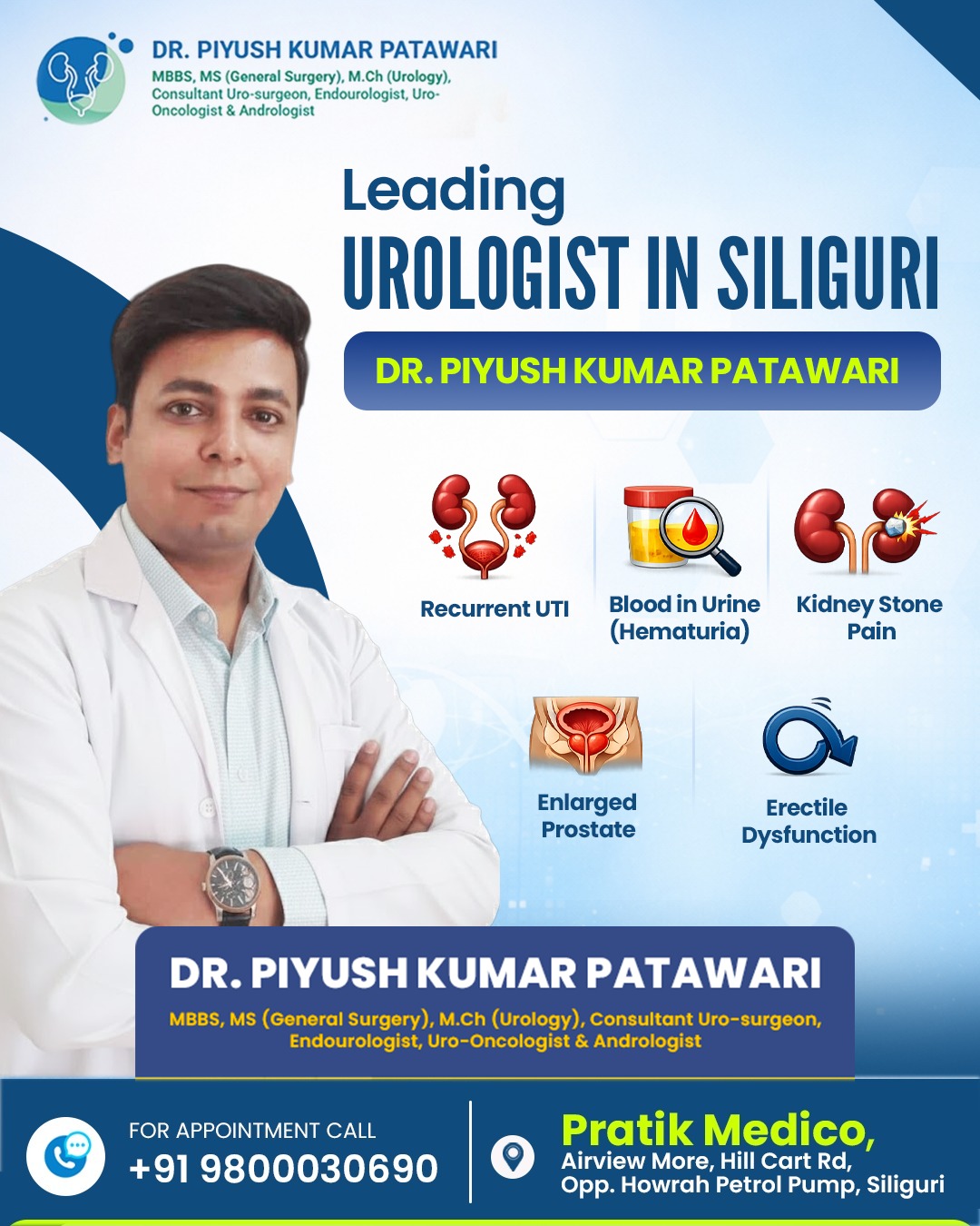 Dr. Piyush Kumar Patawari Facebook ad: Looking for a trusted urologist in Siliguri?