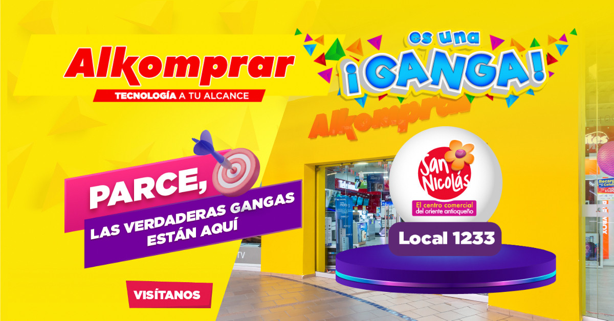 Alkomprar Facebook ad: ¡Visítanos en San Nicolás!