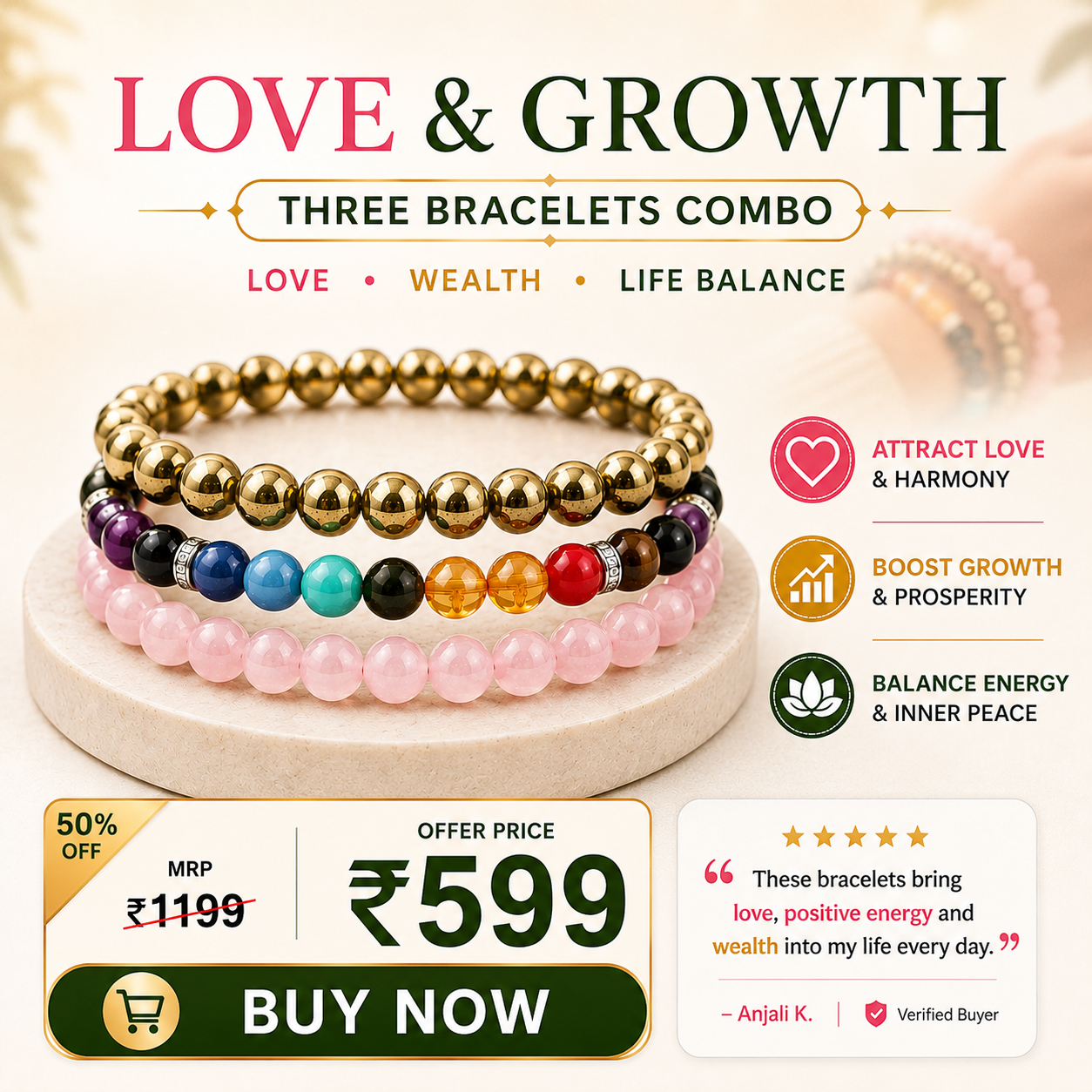 Evashu Crystals Facebook ad
