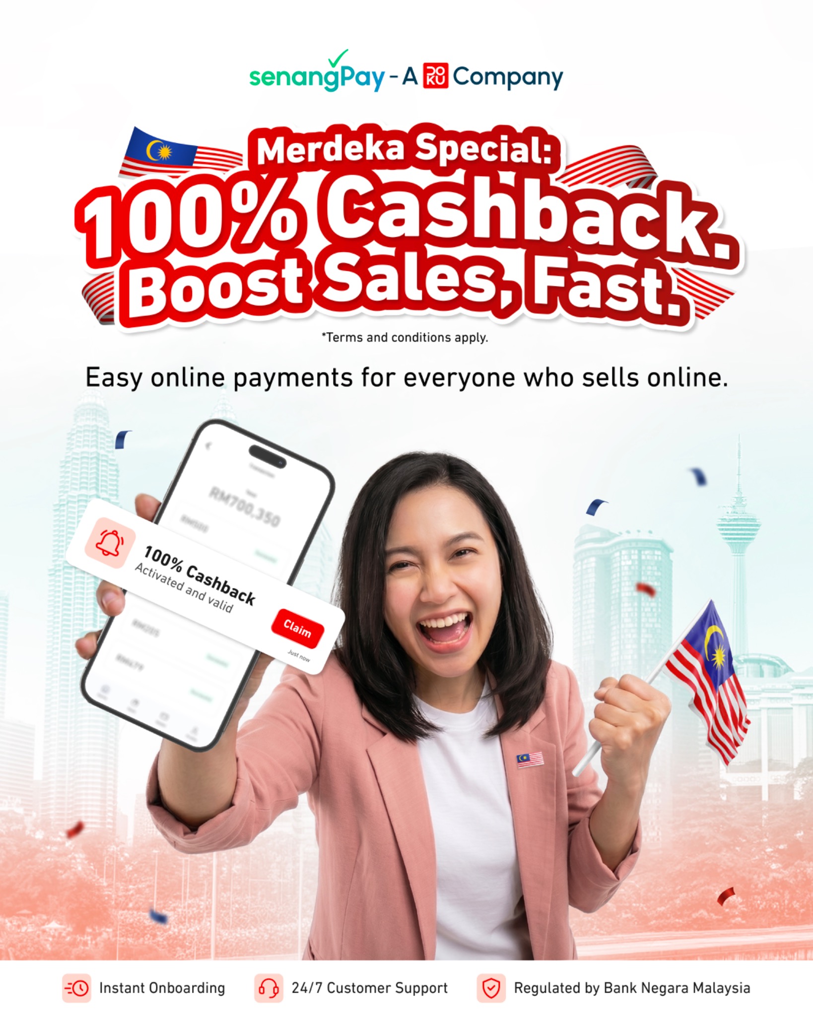 SenangPay - A DOKU Company Facebook ad from Aug 16, 2026