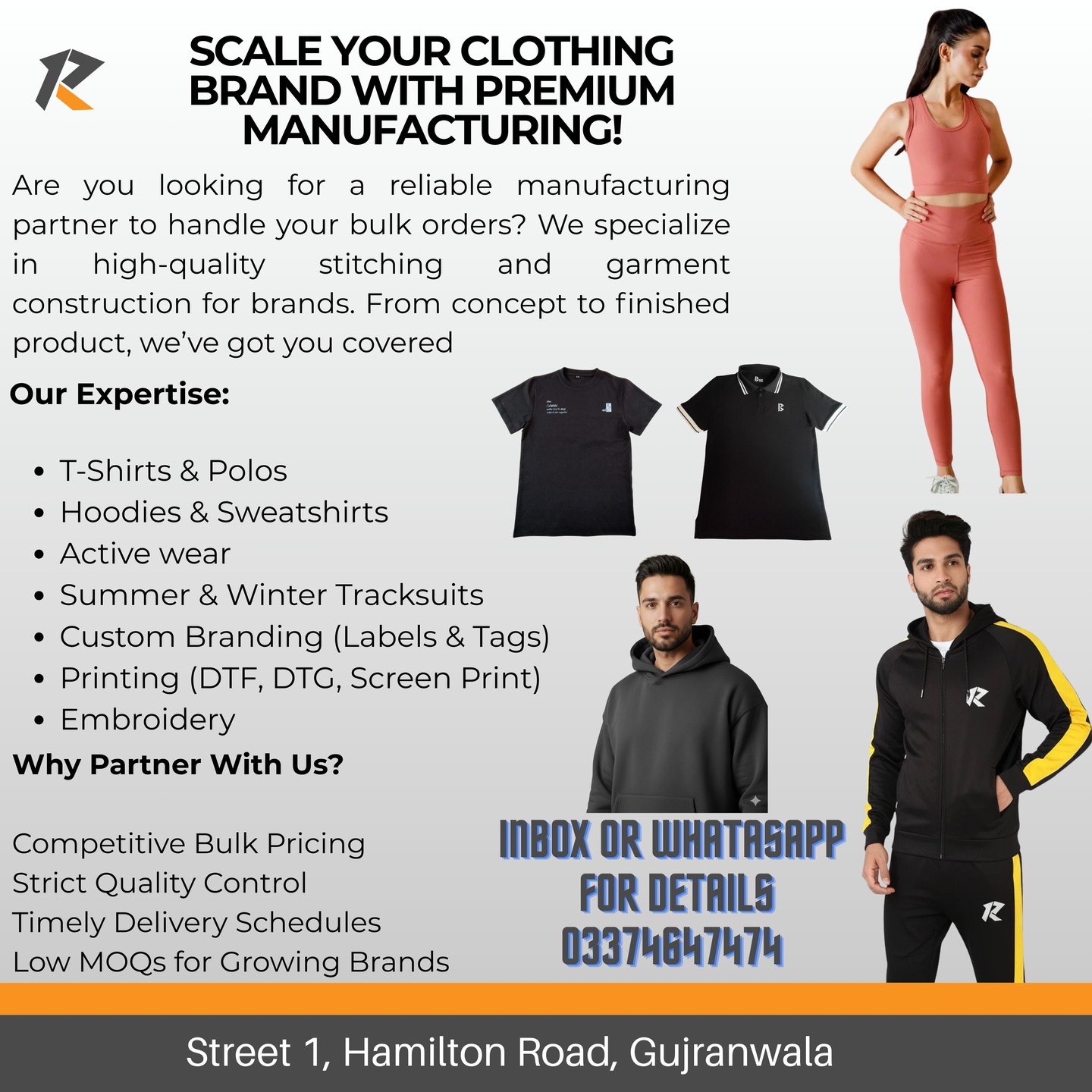 Revolve Apparel Facebook ad: Scale Your Clothing Brand with Premium Manufacturing!