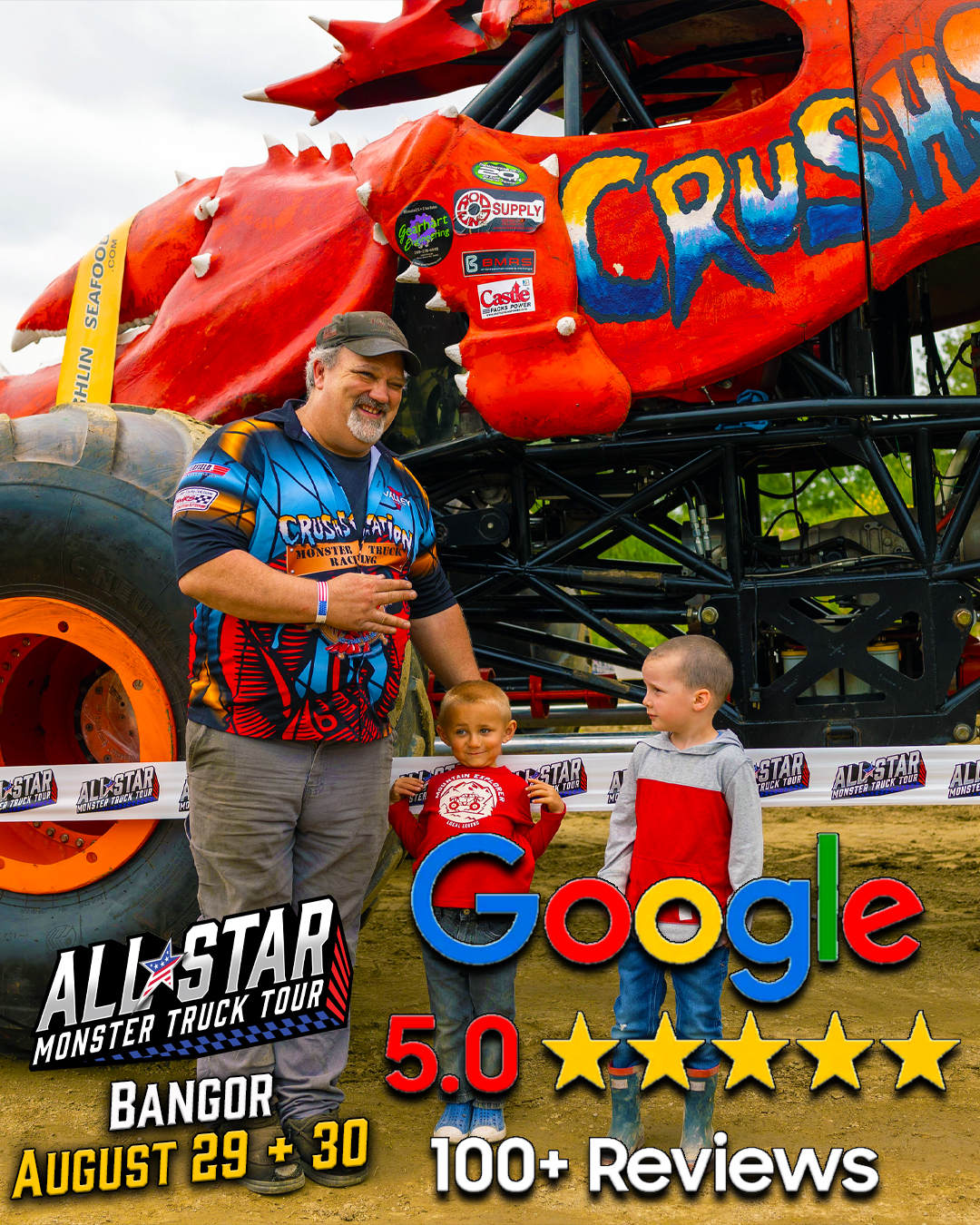 All Star Monster Truck Tour Facebook ad
