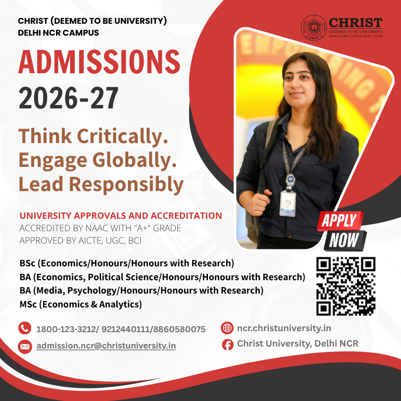Christ University, Delhi NCR Facebook ad