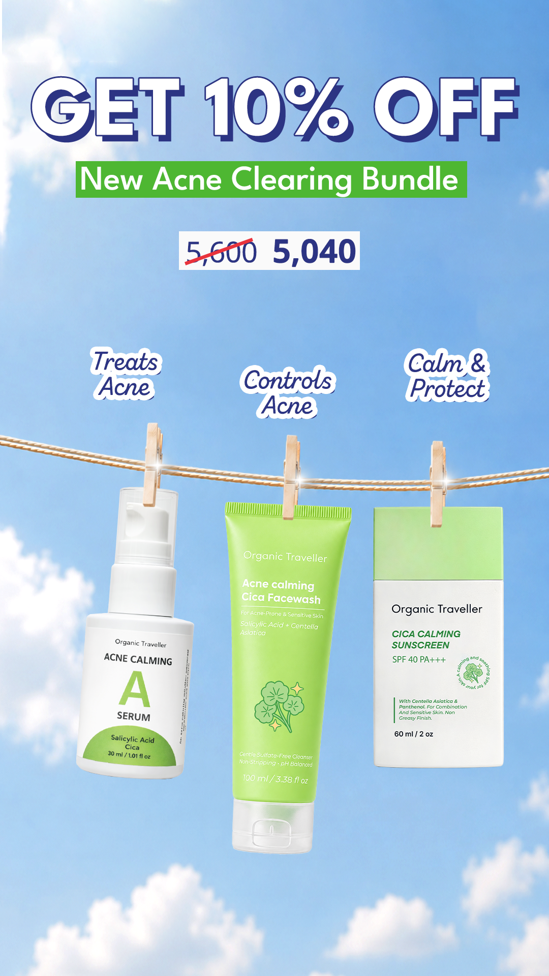 Organic Traveller - Skincare Facebook ad