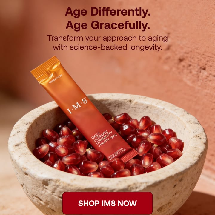 IM8 Global Facebook ad: Longevity Starts at the Cellular Level