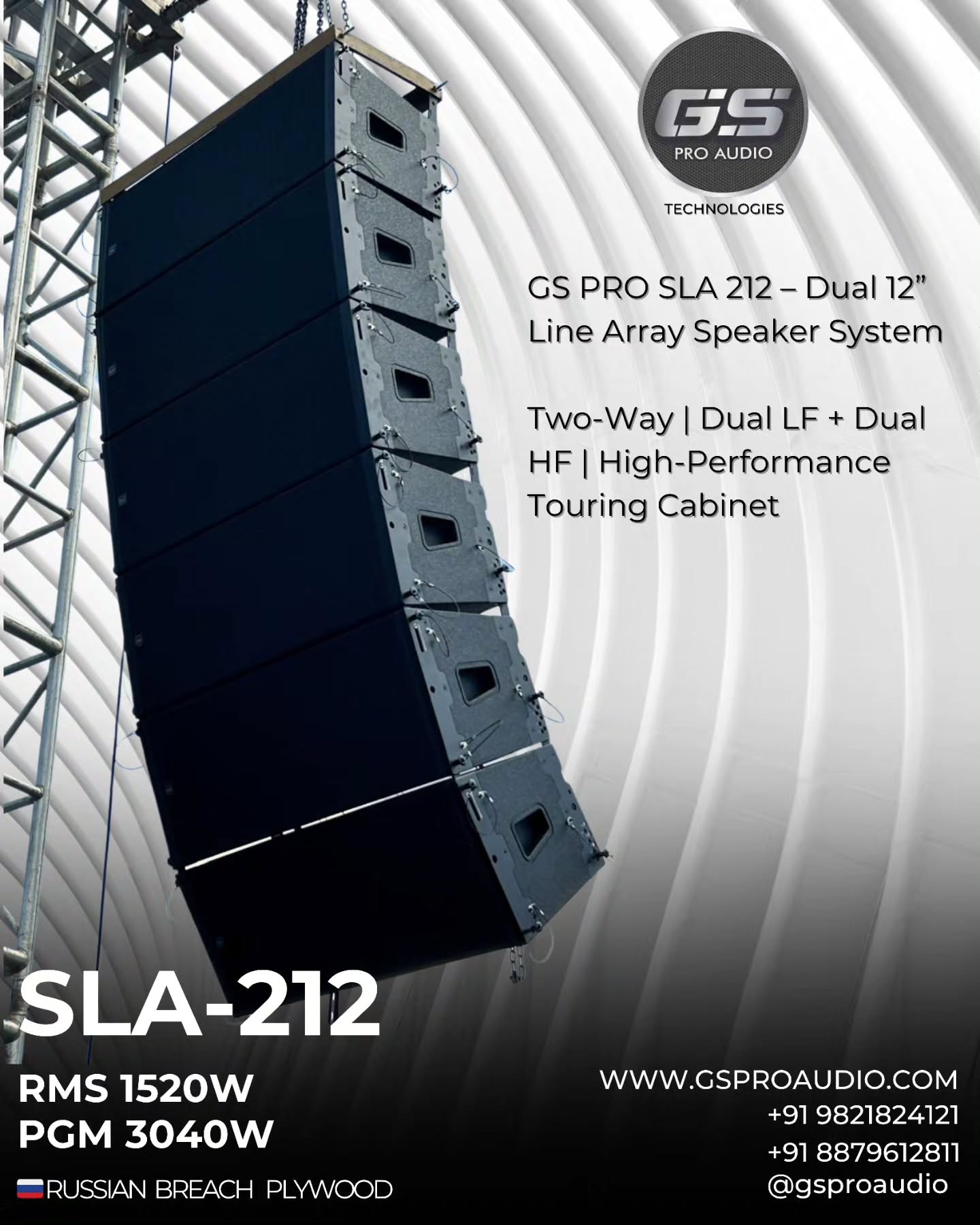 gsproaudio Facebook ad: Key Specifications