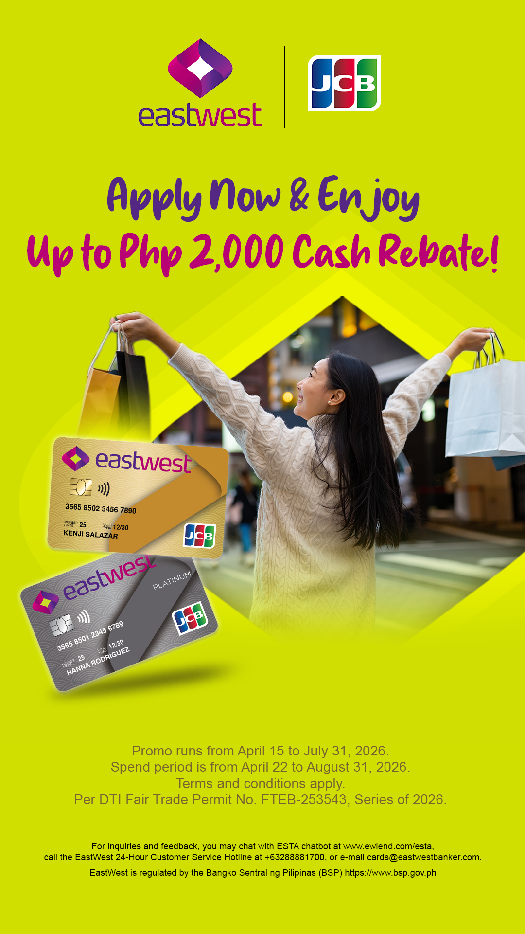 EastWest Bank Facebook ad