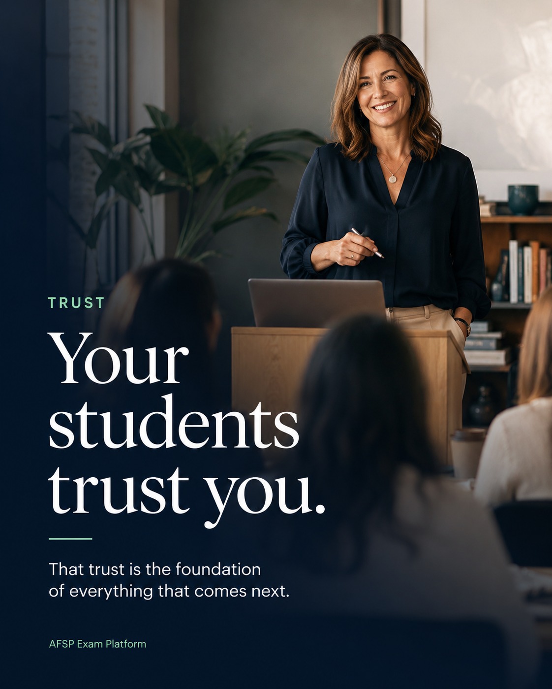 AFSP Exam Facebook ad: Your students chose YOU.