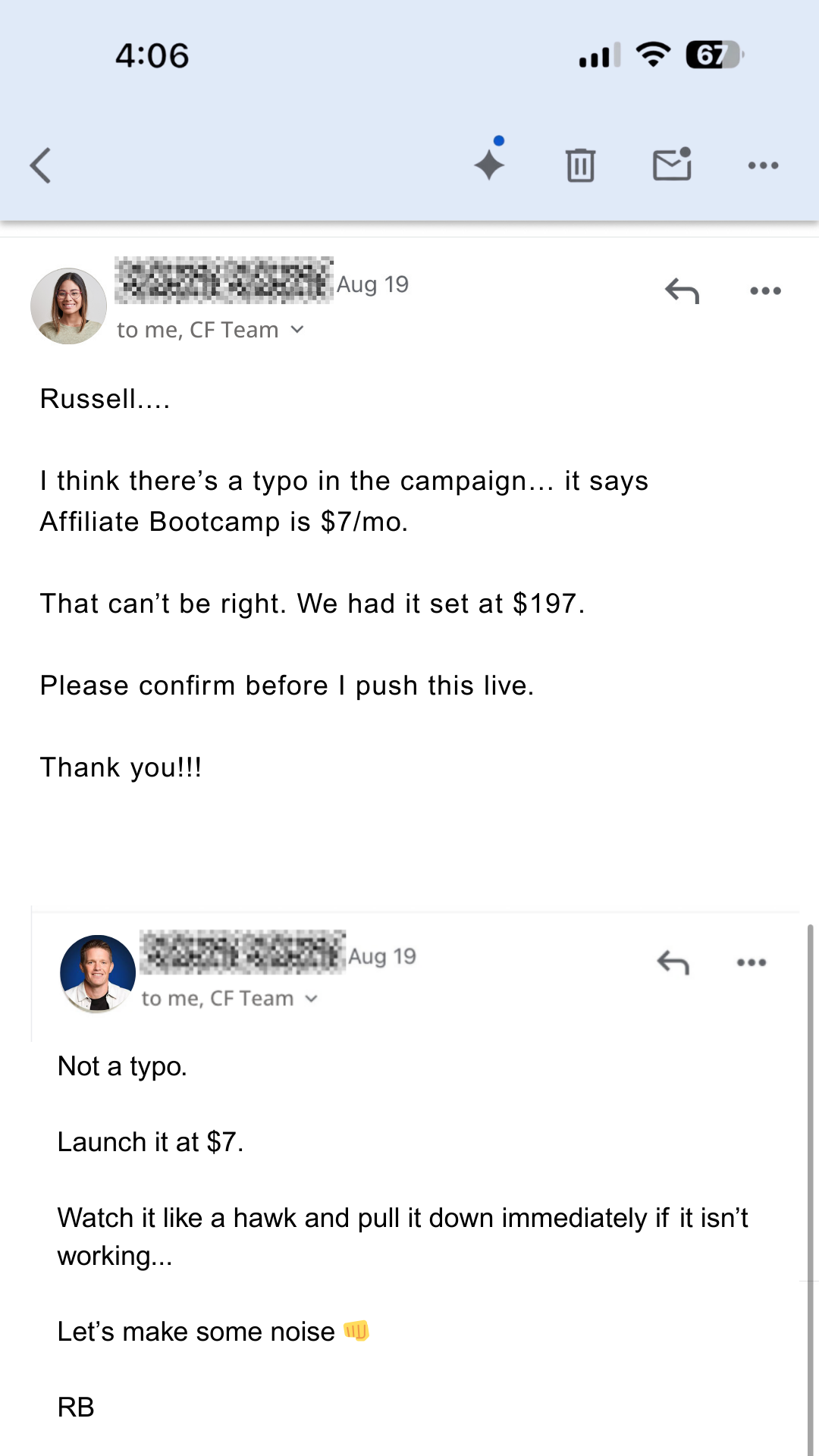 Russell Brunson Facebook ad