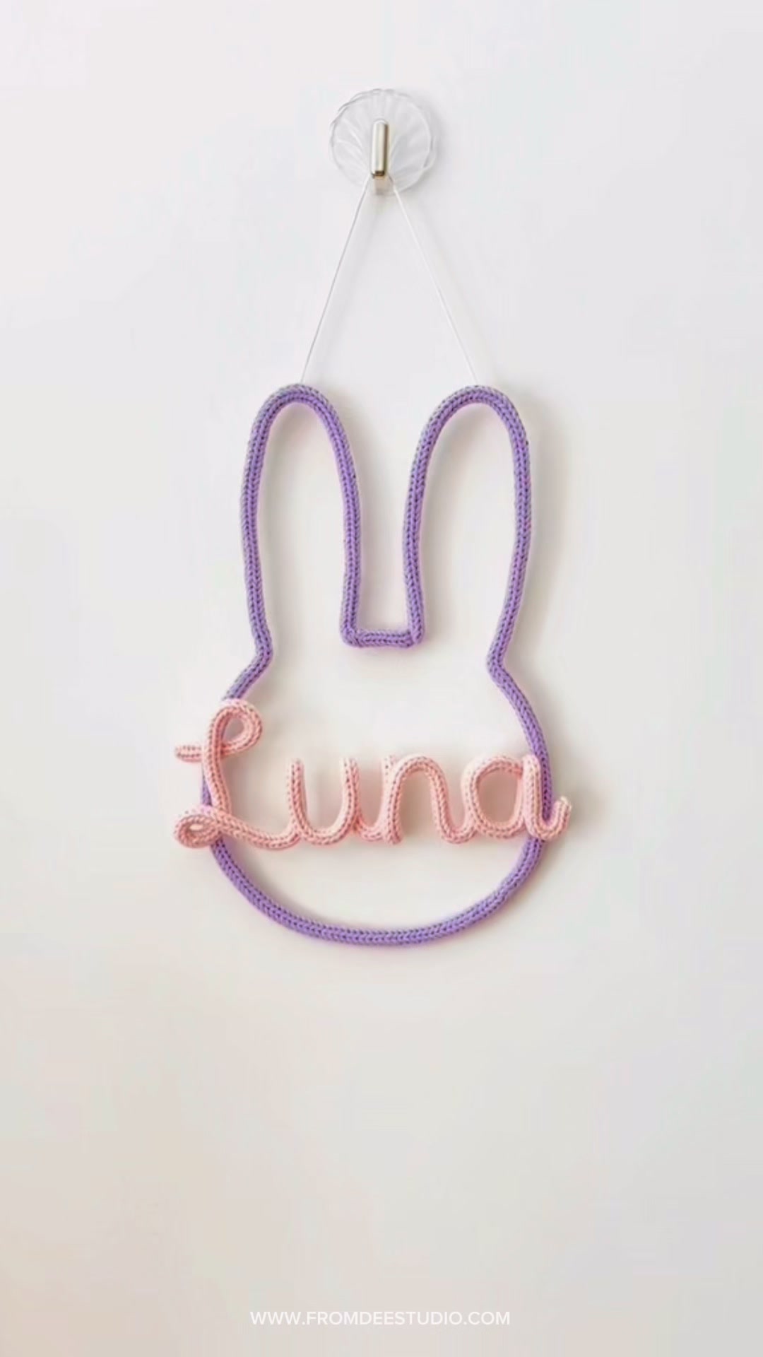 Fromdeestudio Facebook ad: Knitting your name into something magical!