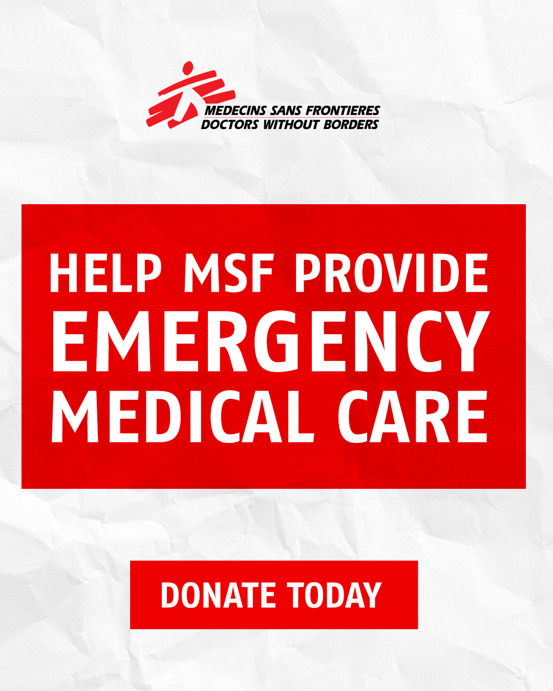 Doctors Without Borders/Medecins Sans Frontieres (MSF) Facebook ad