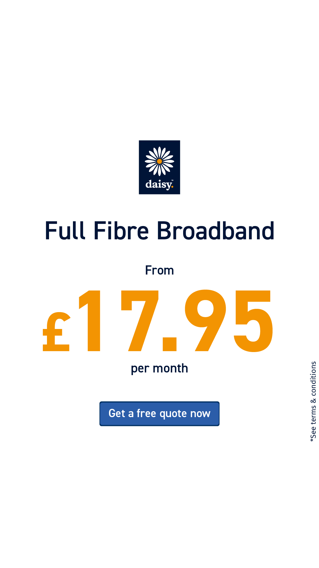 Daisy Broadband - Trusted Partner Facebook ad from Mar 9, 2026