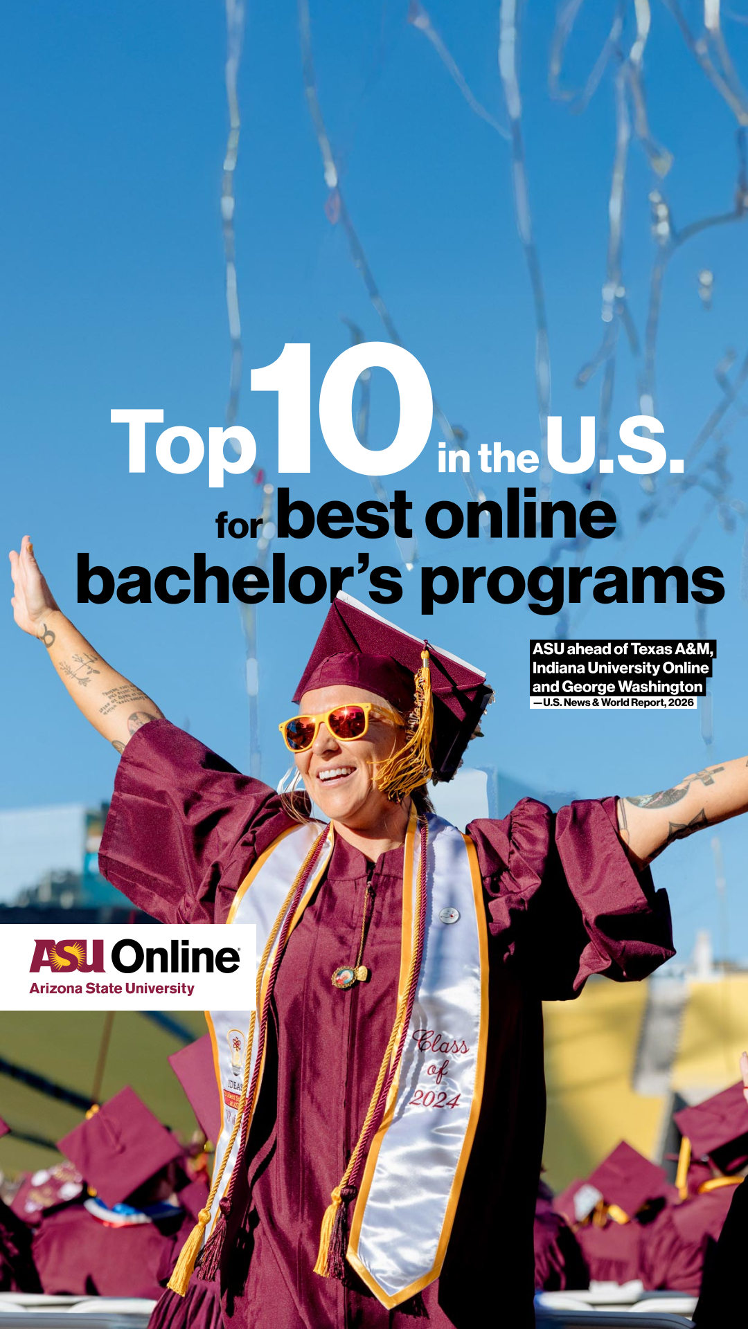 ASU Online Facebook ad