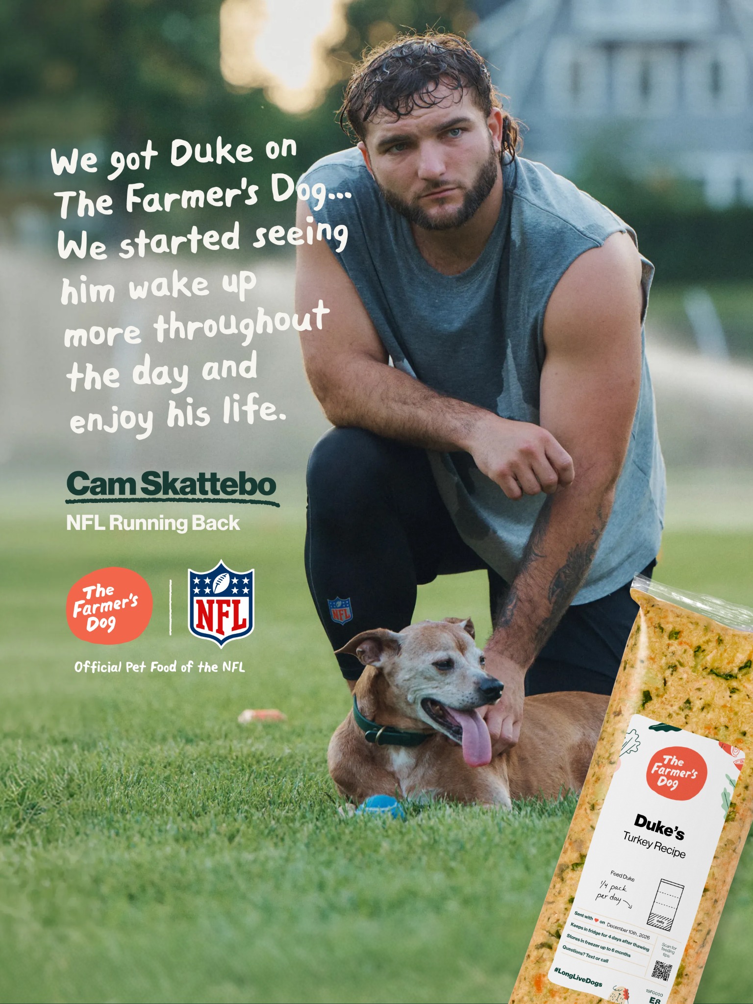 The Farmer's Dog Facebook ad: Get 50% Off Your First Box