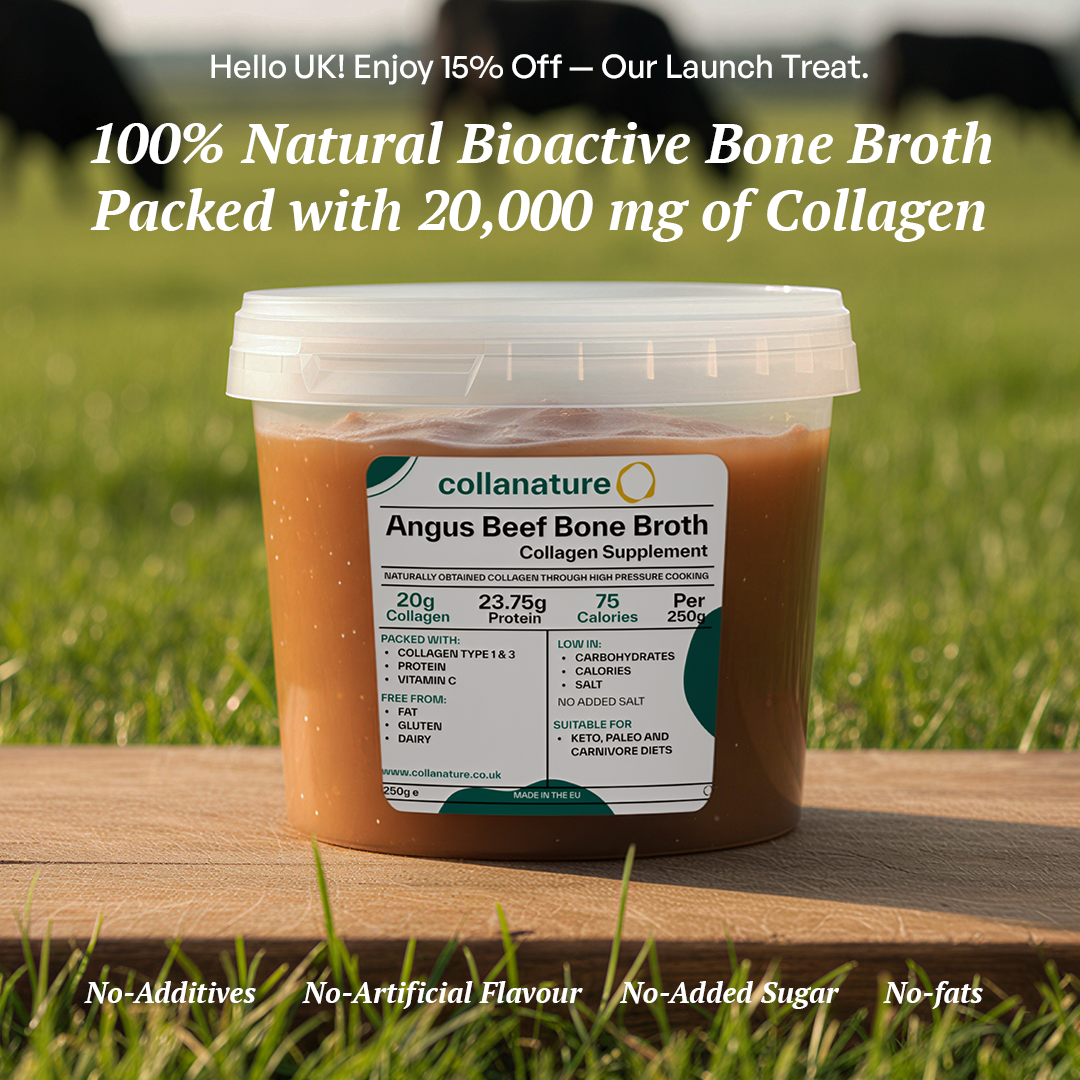 Collanature Facebook ad: Pay for the Collagen. Not the Box.