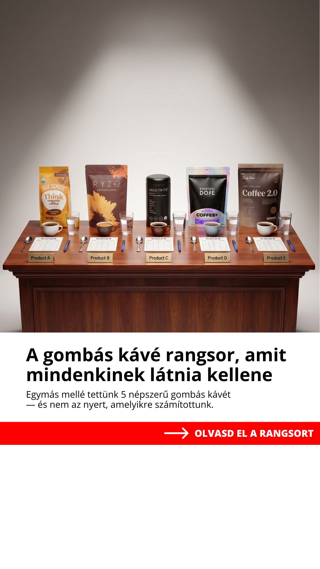 Wellness Insider Facebook ad: Európa 5 legjobb gyógygombás kávéja