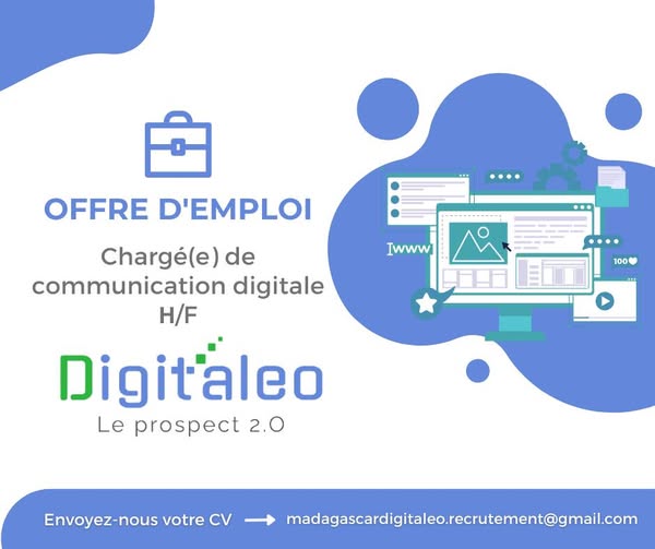 Digitaleo Facebook ad: 𝗢𝗳𝗳𝗿𝗲 𝗱’𝗲𝗺𝗽𝗹𝗼𝗶 𝗖𝗗𝗜 | Chargé(e) de…