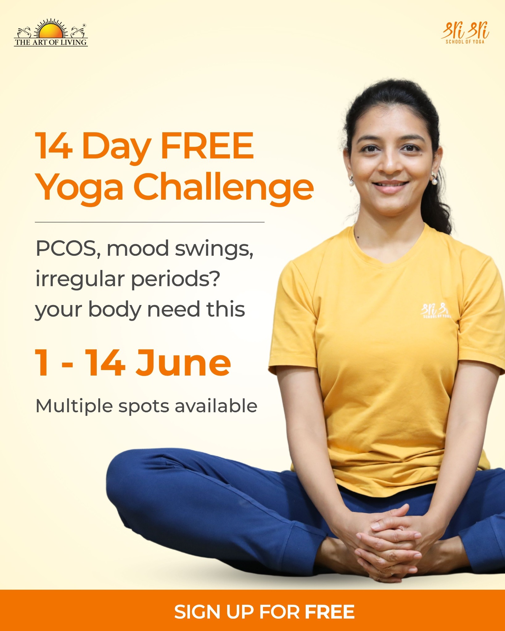 The Art of Living Facebook ad
