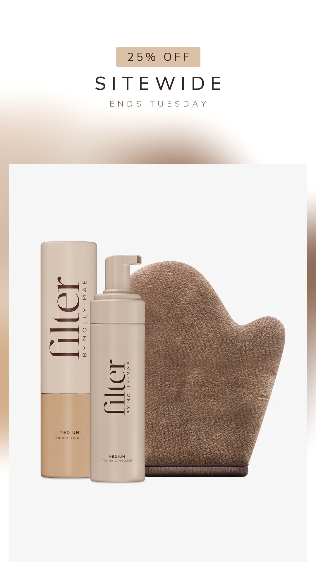 Filter by Molly Mae Facebook ad