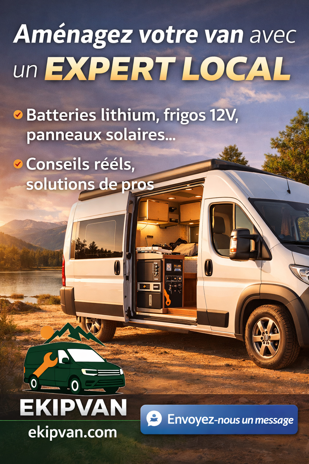Ekipvan Facebook ad: Contactez-nous