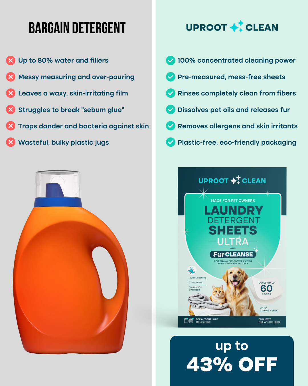 Uproot Clean Facebook ad