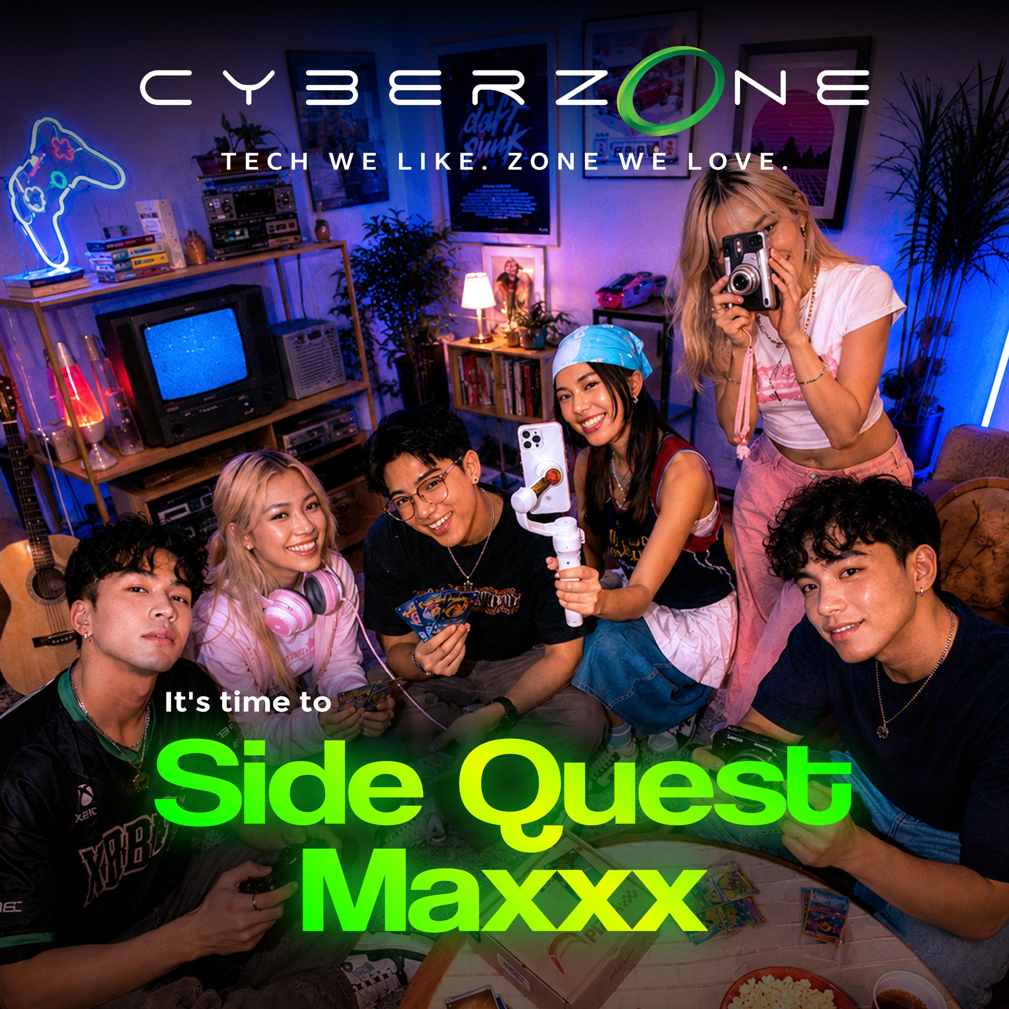 SM Cyberzone Facebook ad: We're side quest maxxxing only at CYBERZONE.