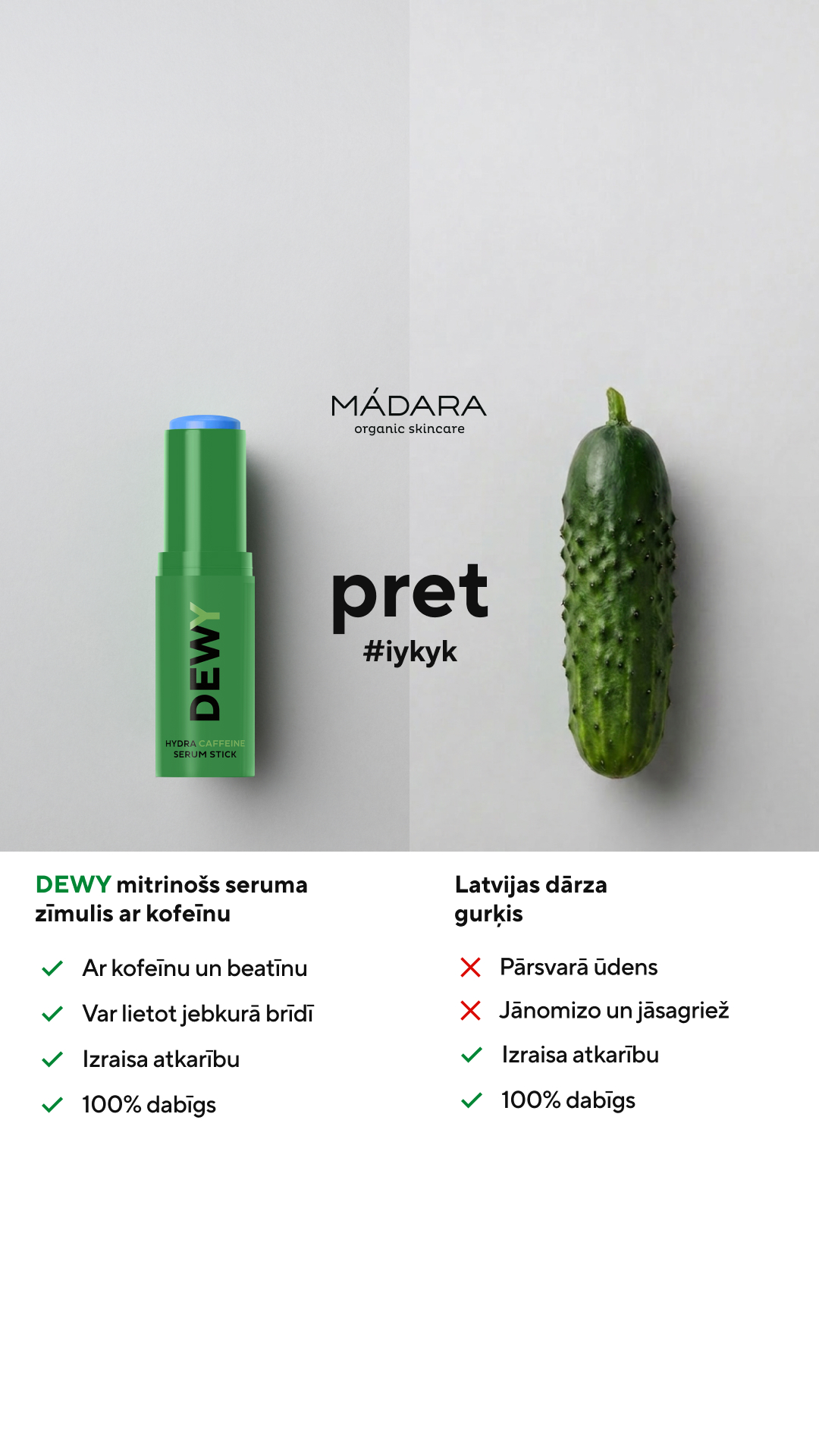 Mádara Organic Skincare Facebook ad