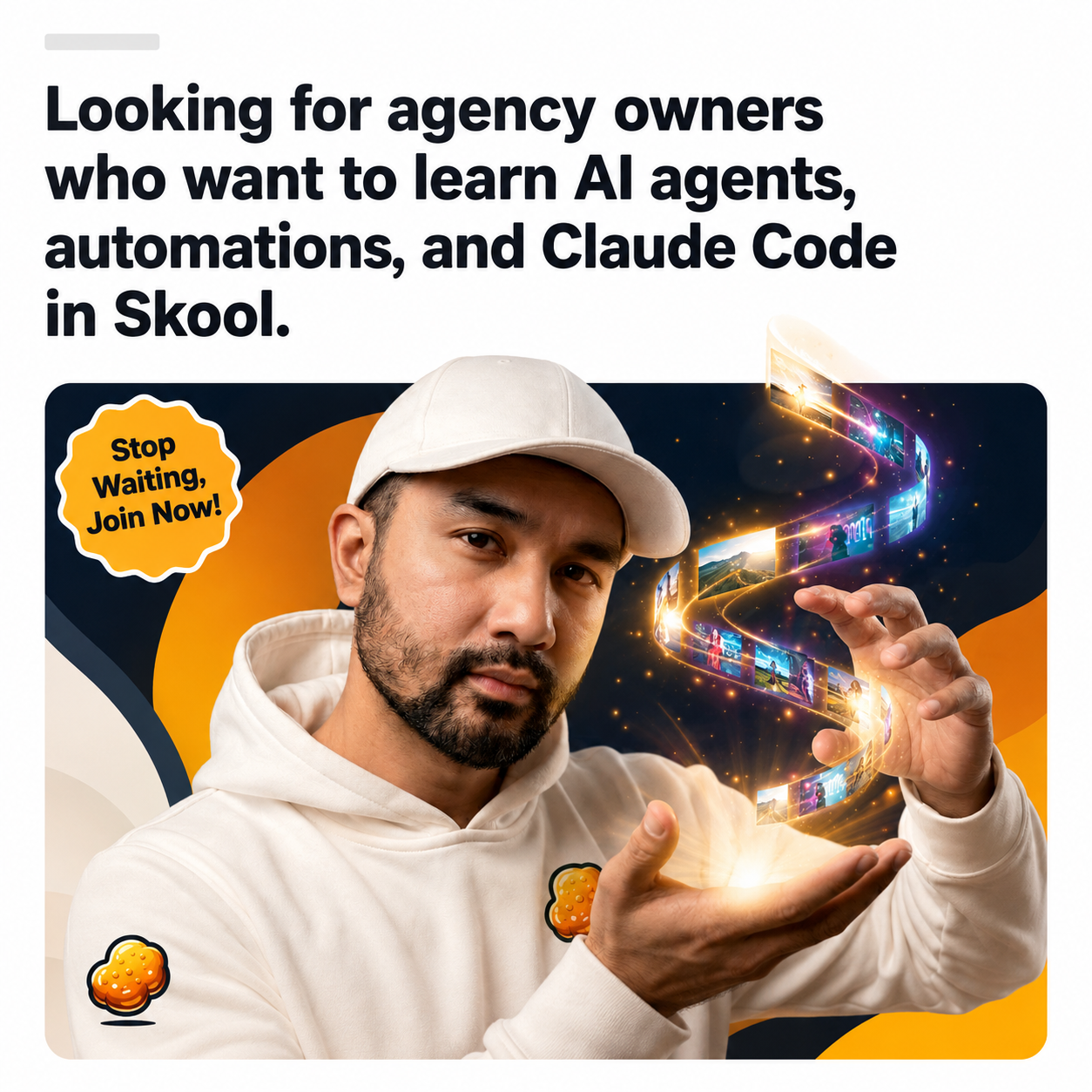 Skool Facebook ad