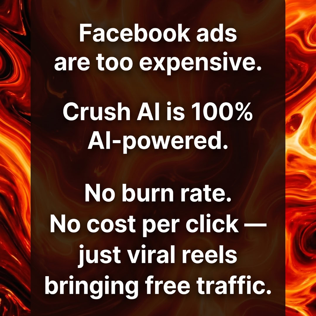 trycrush.ai Facebook ad